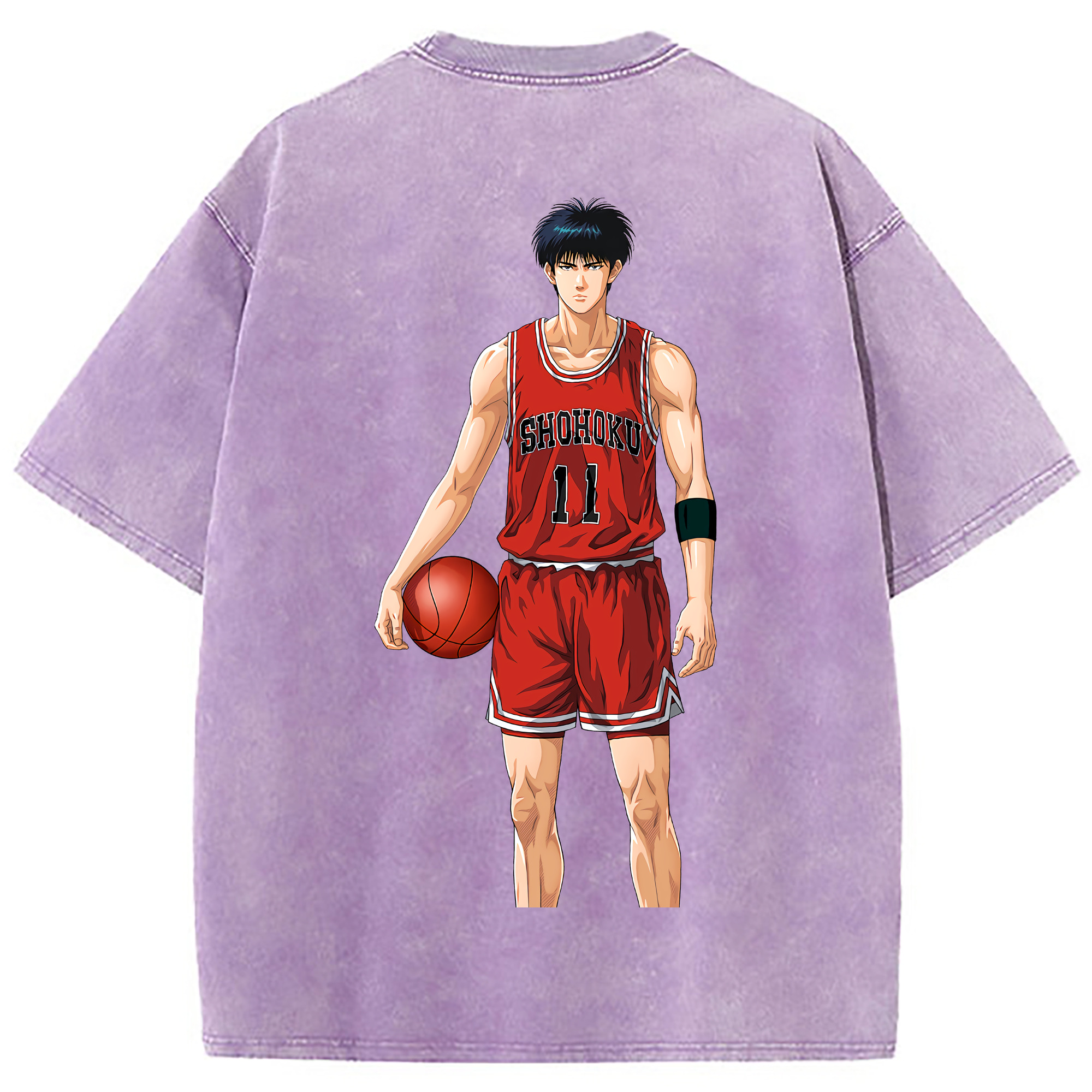 （画像用） SLAM DUNK／スラムダンク 綿100% ヴィンテージ風 半袖Tシャツ（背面プリント）