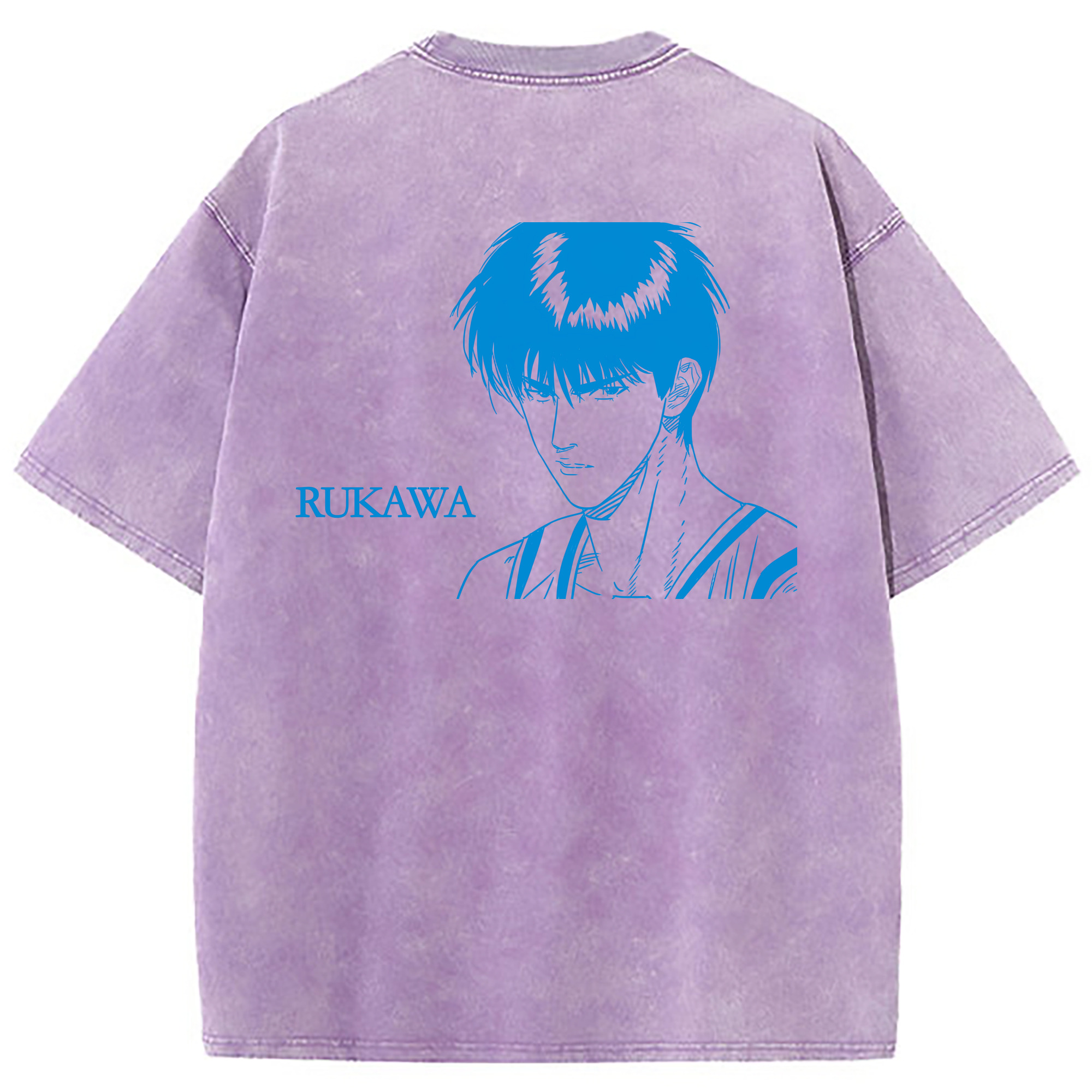 （画像用） SLAM DUNK／スラムダンク 綿100% ヴィンテージ風 半袖Tシャツ（背面プリント）