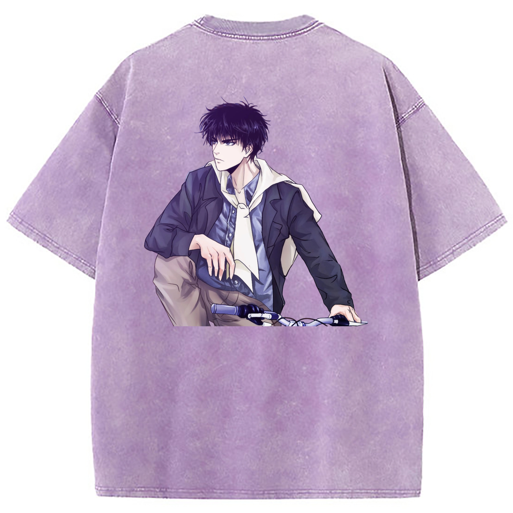 （画像用） SLAM DUNK／スラムダンク 綿100% ヴィンテージ風 半袖Tシャツ（背面プリント）