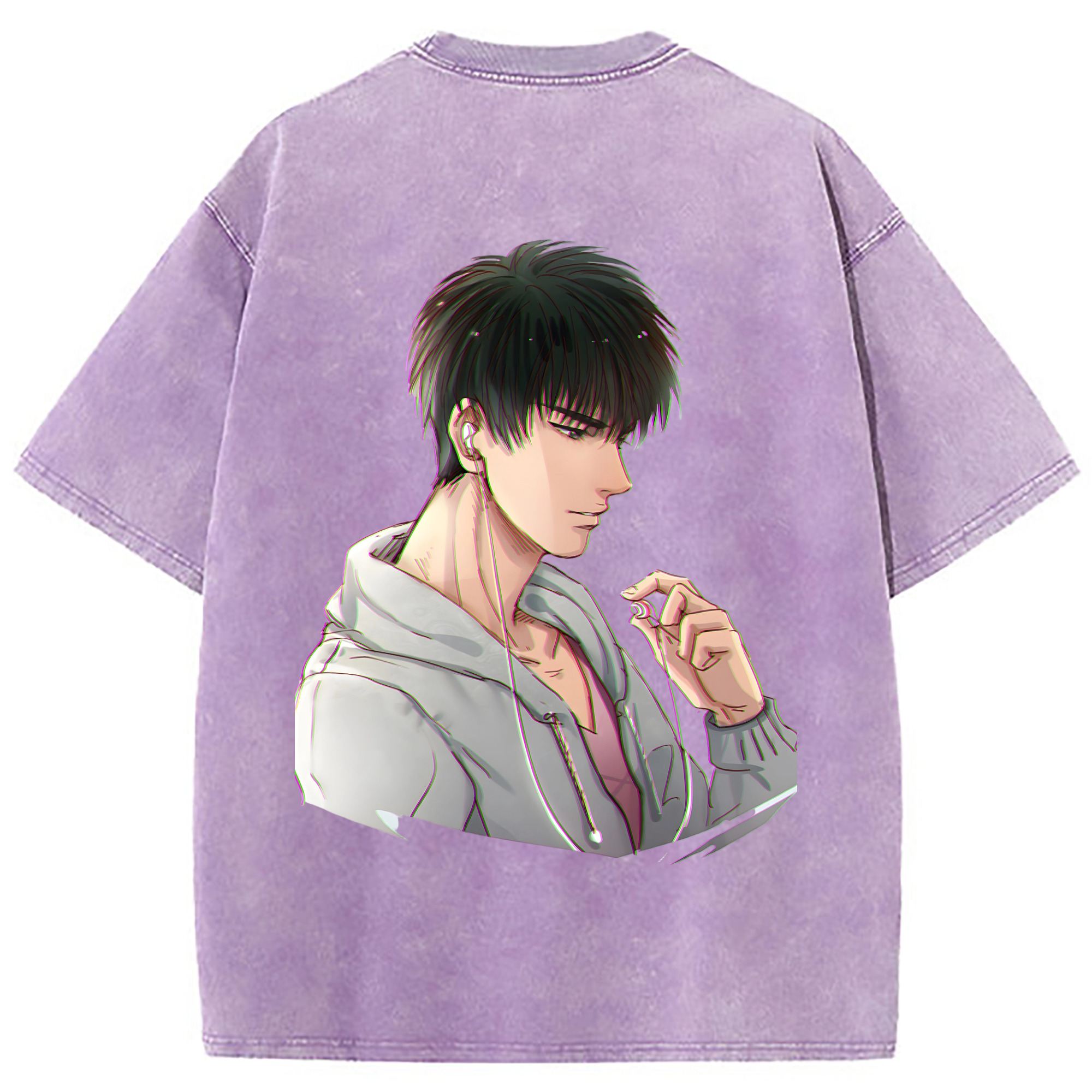 （画像用） SLAM DUNK／スラムダンク 綿100% ヴィンテージ風 半袖Tシャツ（背面プリント）