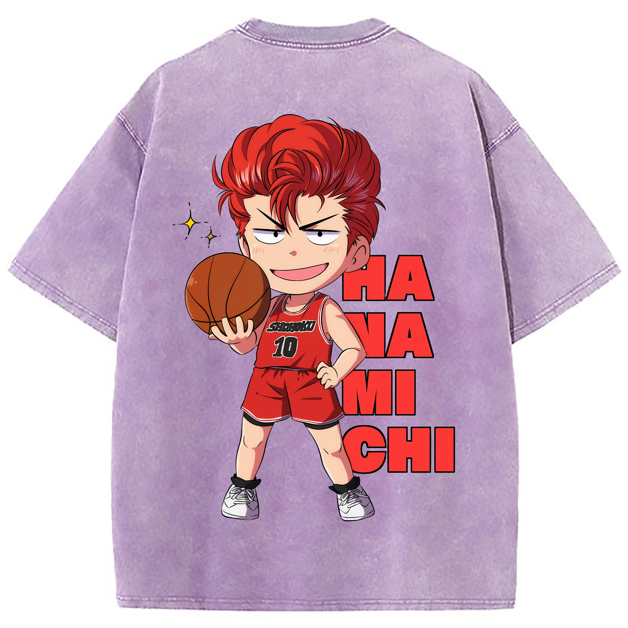 （画像用） SLAM DUNK／スラムダンク 綿100% ヴィンテージ風 半袖Tシャツ（背面プリント）