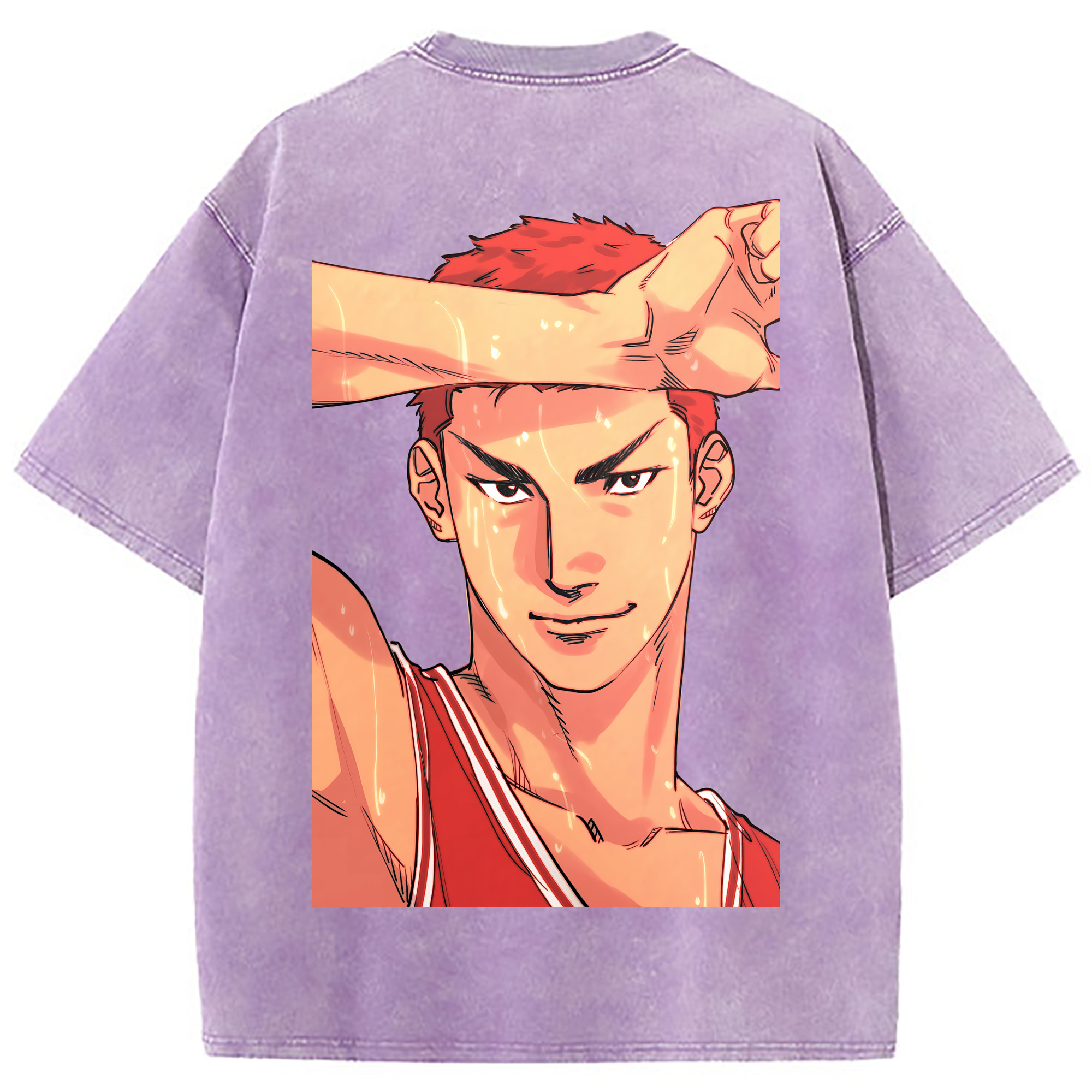 （画像用） SLAM DUNK／スラムダンク 綿100% ヴィンテージ風 半袖Tシャツ（背面プリント）