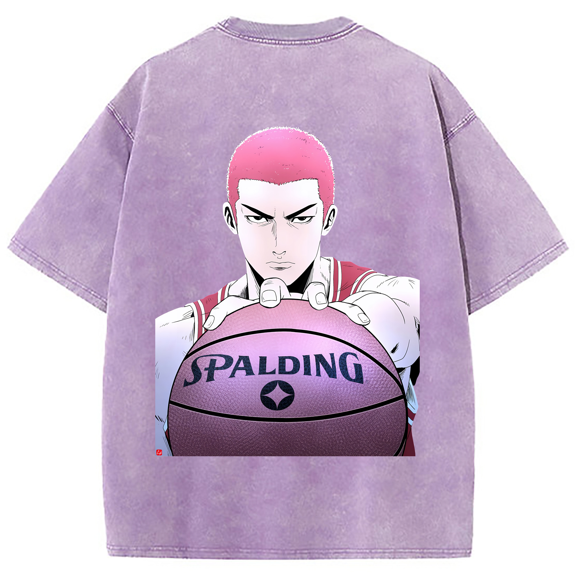 （画像用） SLAM DUNK／スラムダンク 綿100% ヴィンテージ風 半袖Tシャツ（背面プリント）