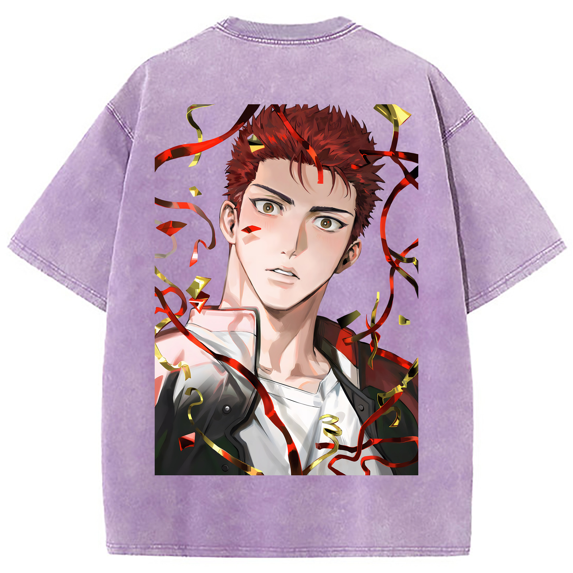 （画像用） SLAM DUNK／スラムダンク 綿100% ヴィンテージ風 半袖Tシャツ（背面プリント）