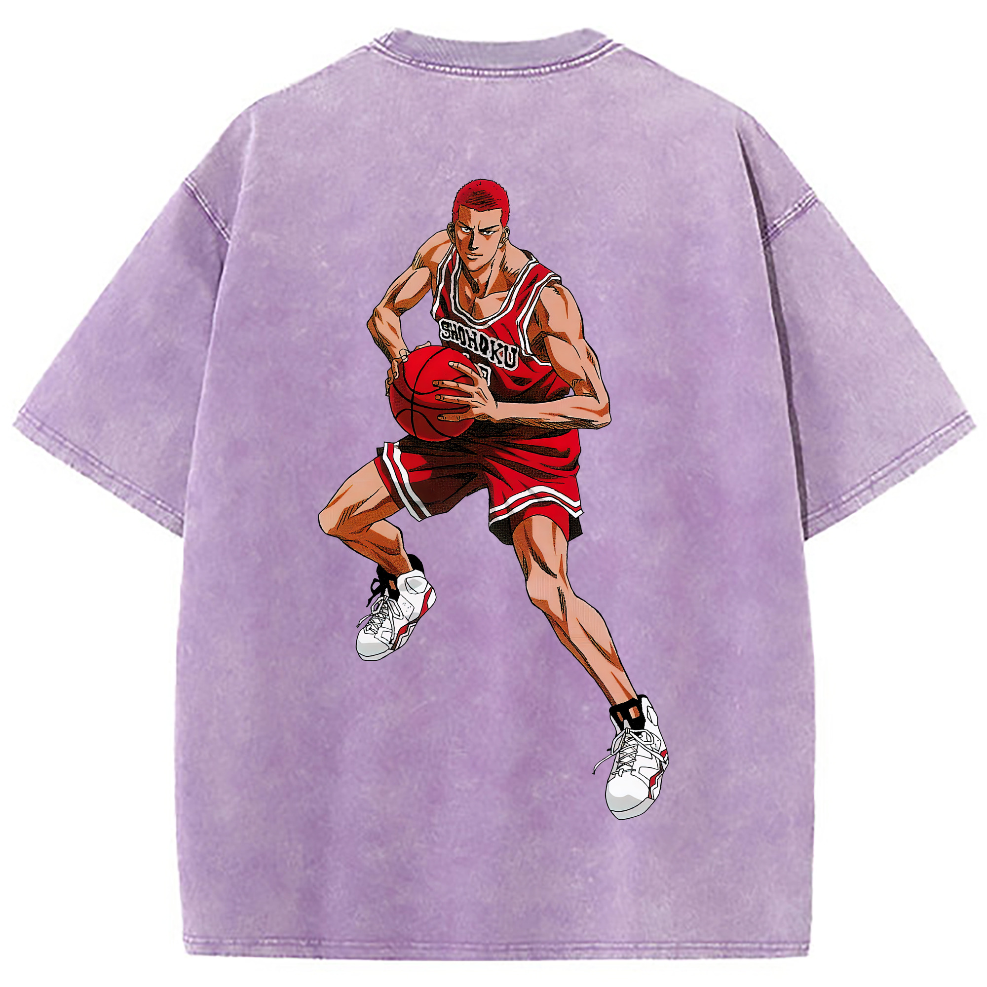 （画像用） SLAM DUNK／スラムダンク 綿100% ヴィンテージ風 半袖Tシャツ（背面プリント）