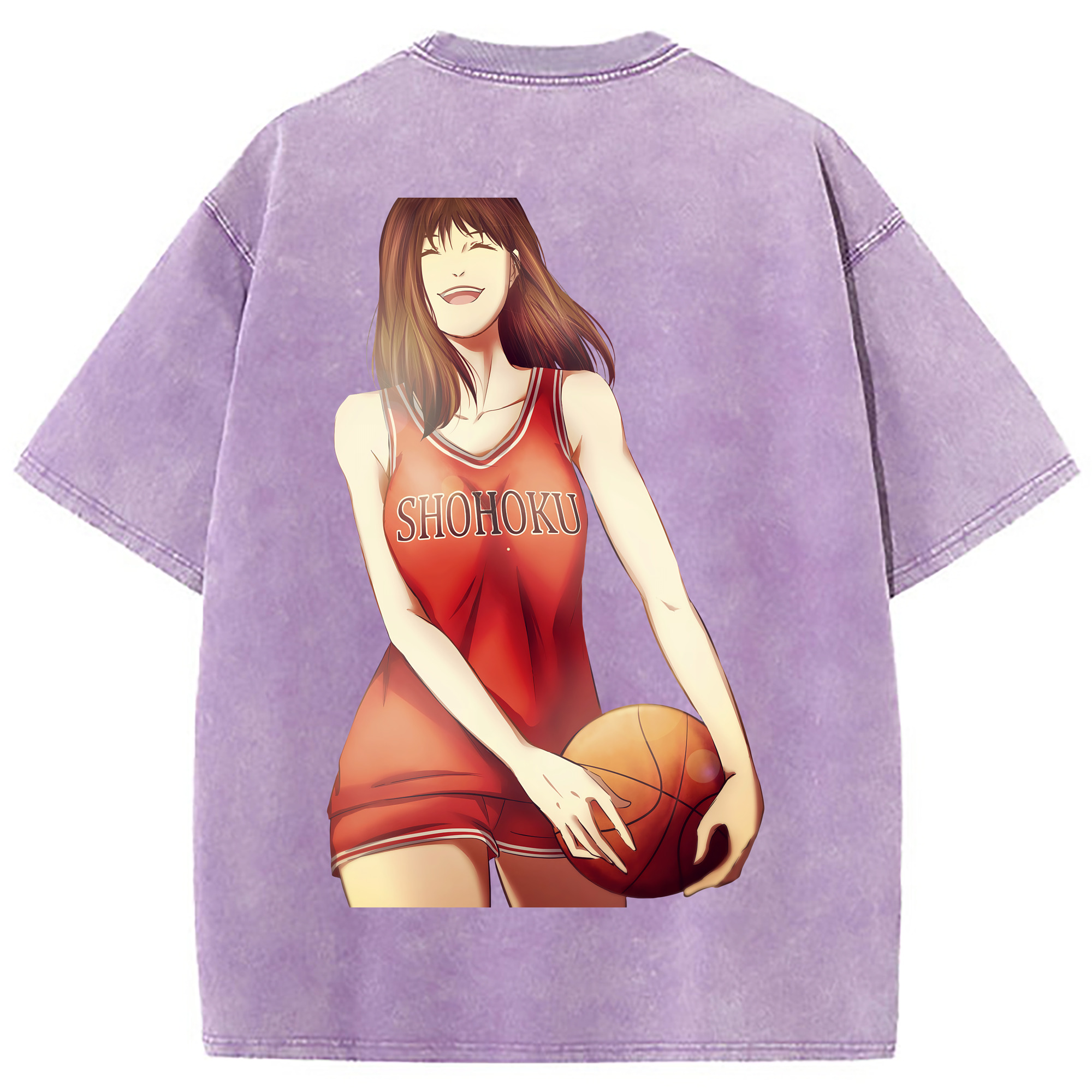 （画像用） SLAM DUNK／スラムダンク 綿100% ヴィンテージ風 半袖Tシャツ（背面プリント）