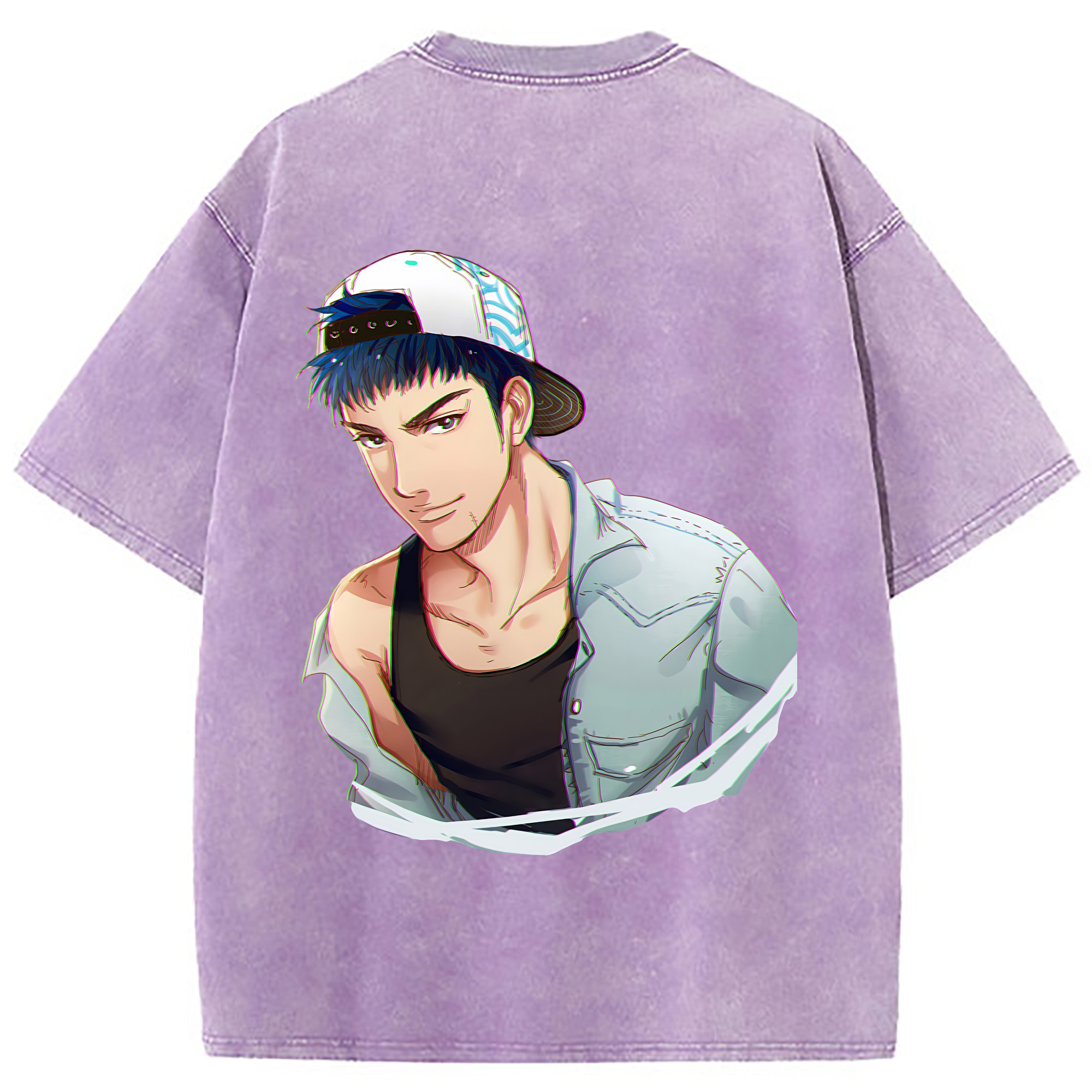 （画像用） SLAM DUNK／スラムダンク 綿100% ヴィンテージ風 半袖Tシャツ（背面プリント）
