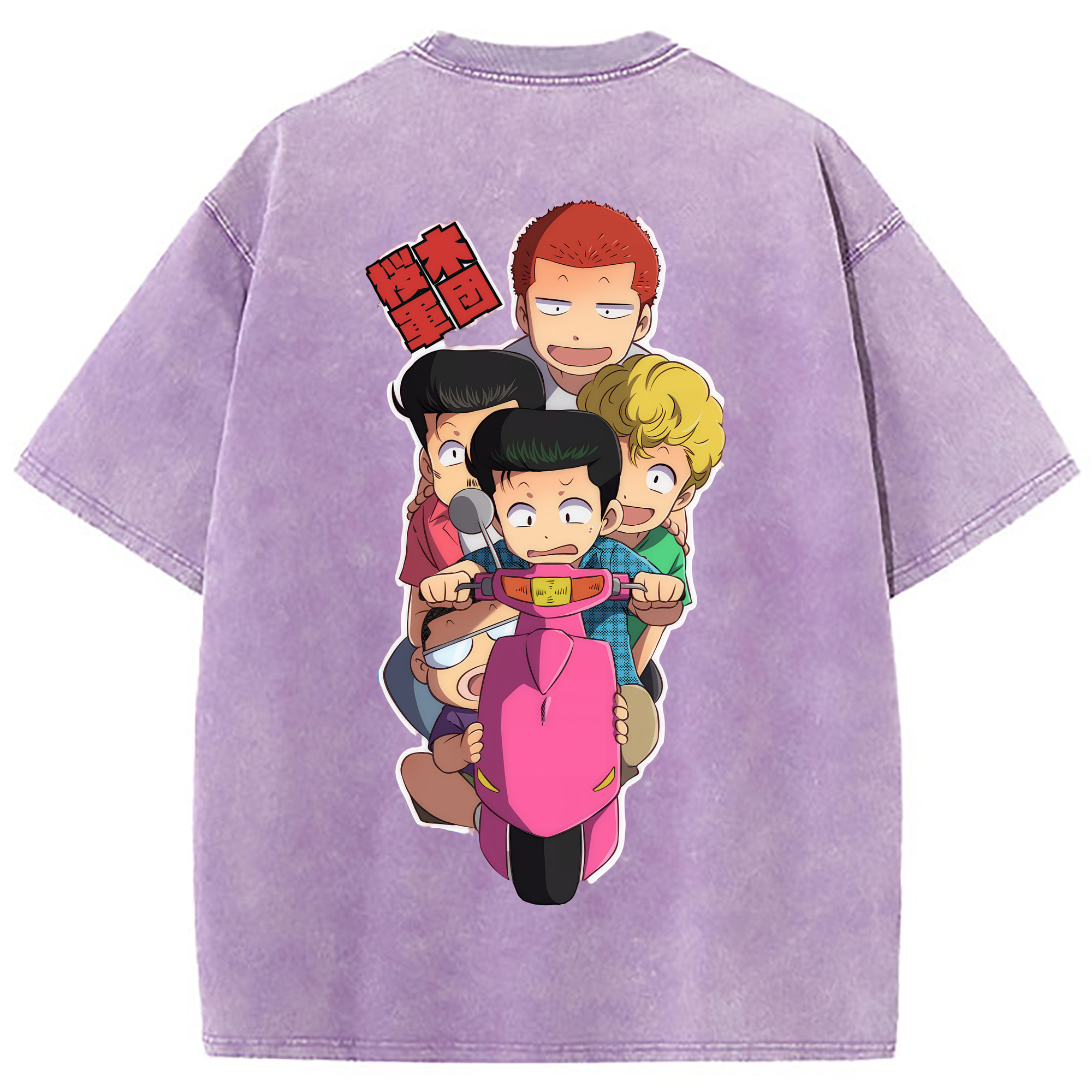 （画像用） SLAM DUNK／スラムダンク 綿100% ヴィンテージ風 半袖Tシャツ（背面プリント）