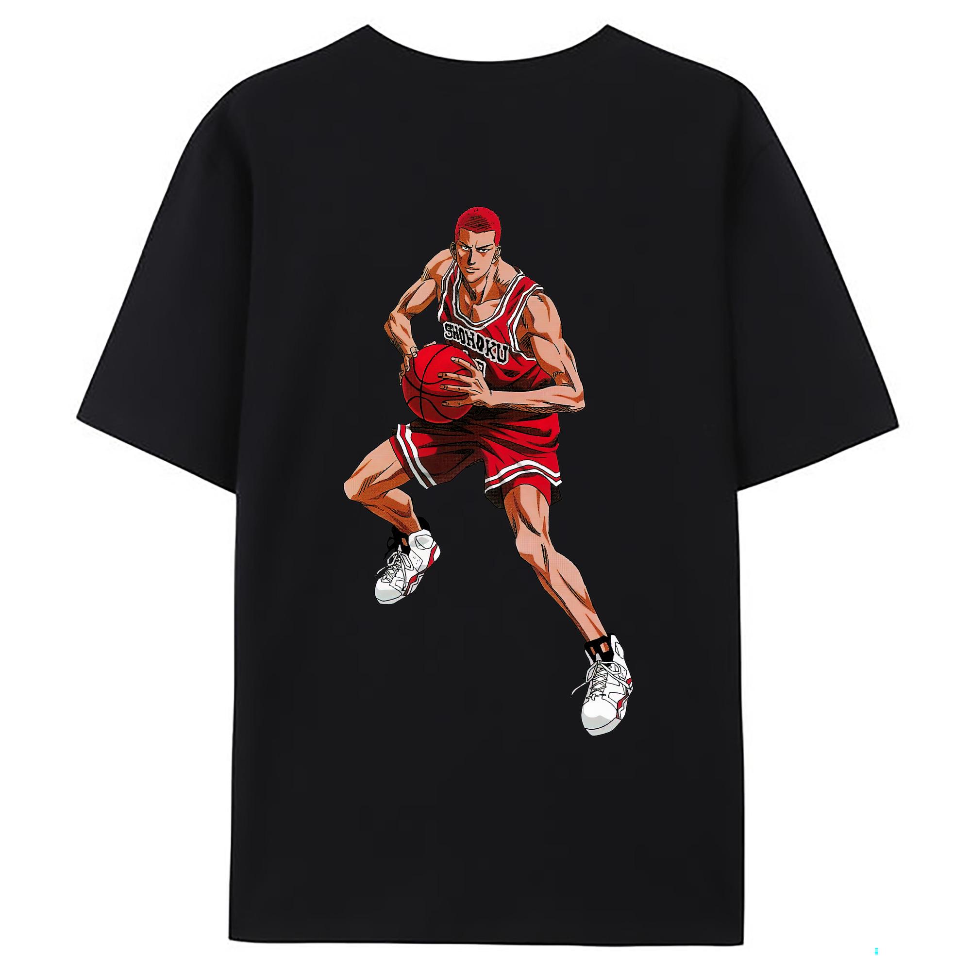 （画像用） SLAM DUNK／スラムダンク 綿100％ メンズ半袖Tシャツ（バックプリント） 通気性