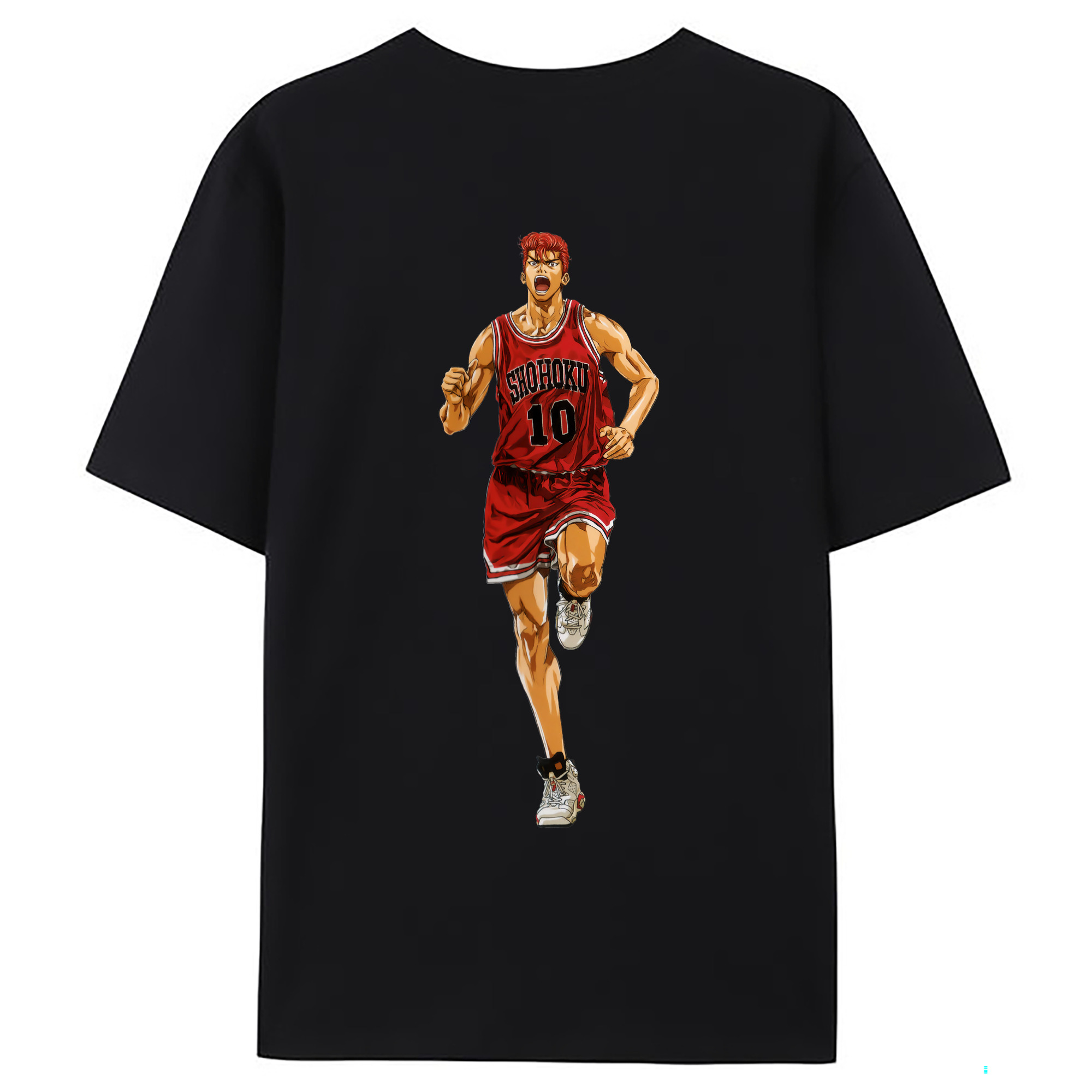 （画像用） SLAM DUNK／スラムダンク 綿100％ メンズ半袖Tシャツ（バックプリント） 通気性