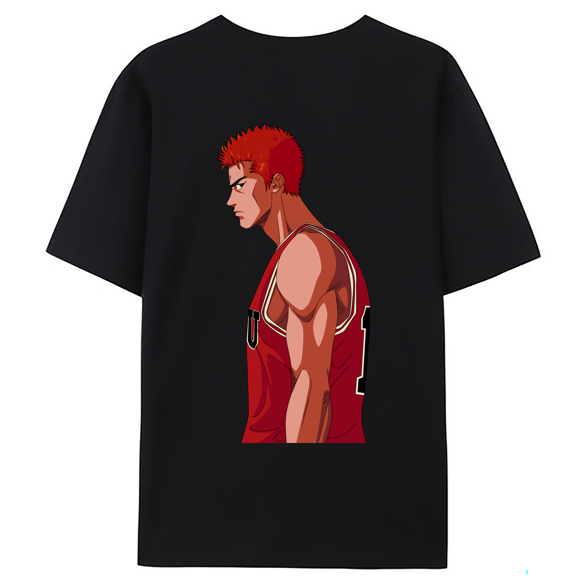 （画像用） SLAM DUNK／スラムダンク 綿100％ メンズ半袖Tシャツ（バックプリント） 通気性