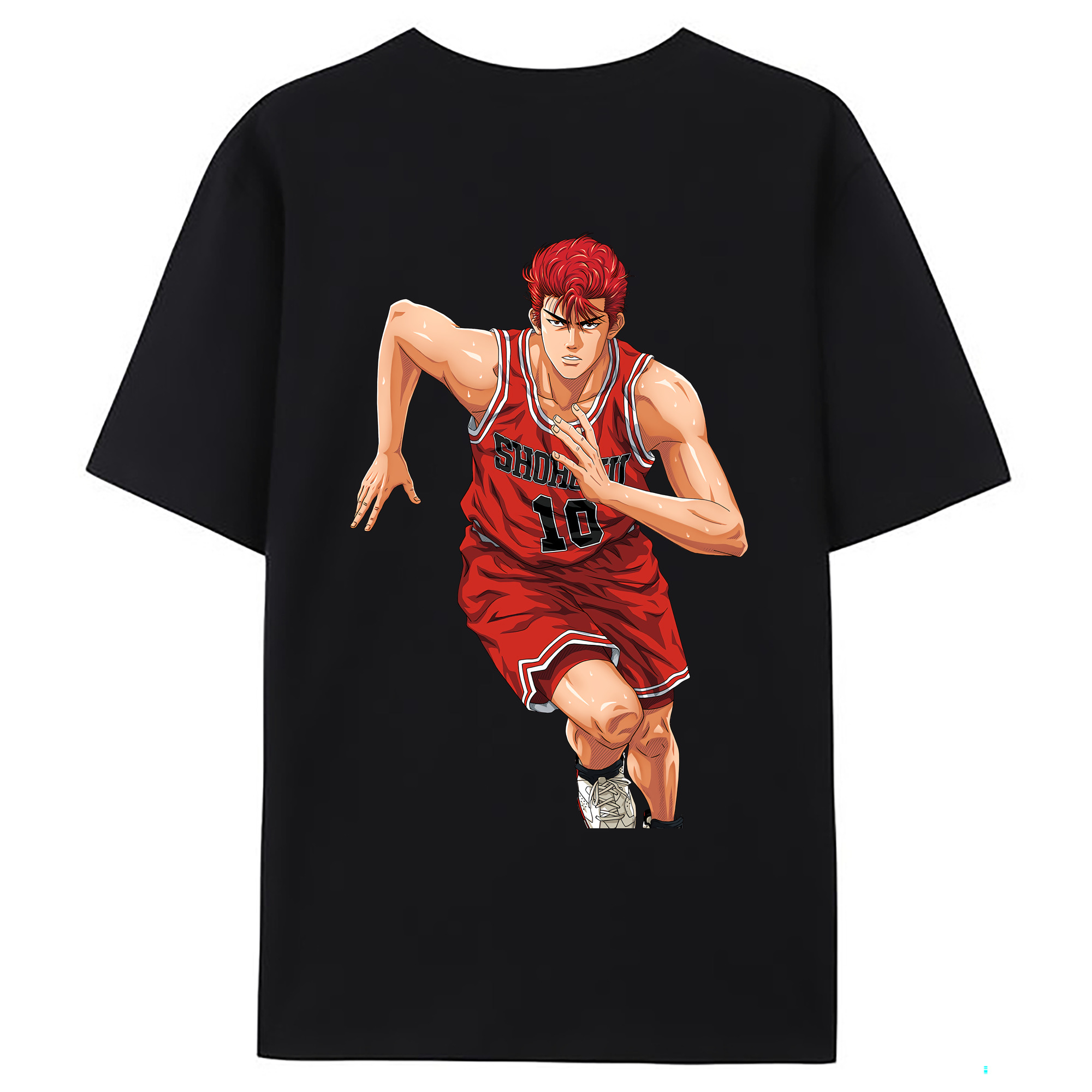 （画像用） SLAM DUNK／スラムダンク 綿100％ メンズ半袖Tシャツ（バックプリント） 通気性