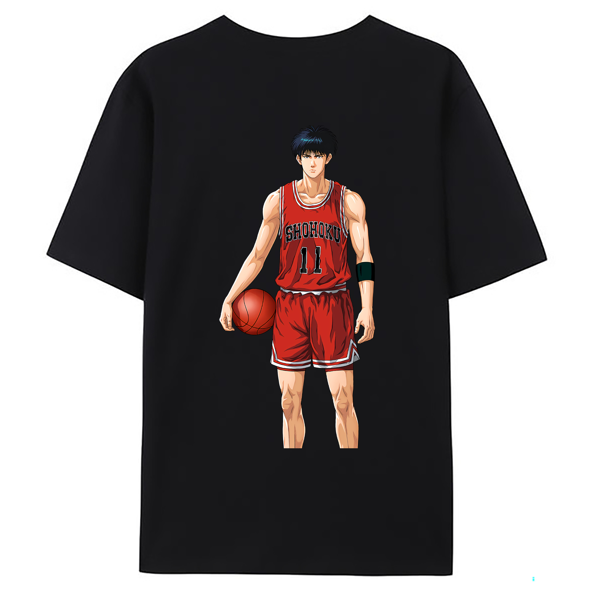 （画像用） SLAM DUNK／スラムダンク 綿100％ メンズ半袖Tシャツ（バックプリント） 通気性