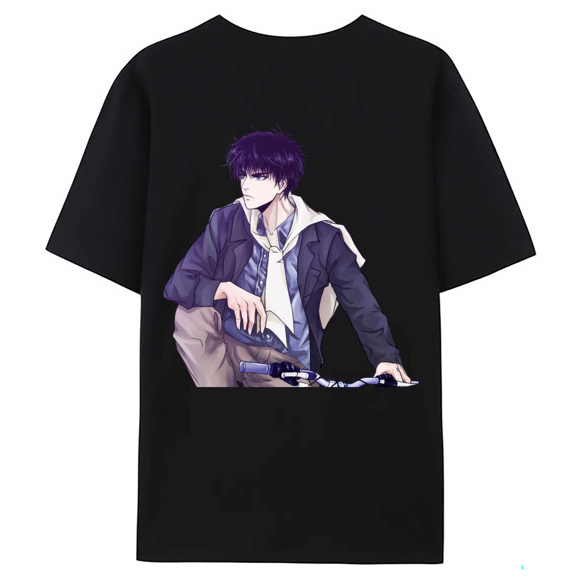 （画像用） SLAM DUNK／スラムダンク 綿100％ メンズ半袖Tシャツ（バックプリント） 通気性