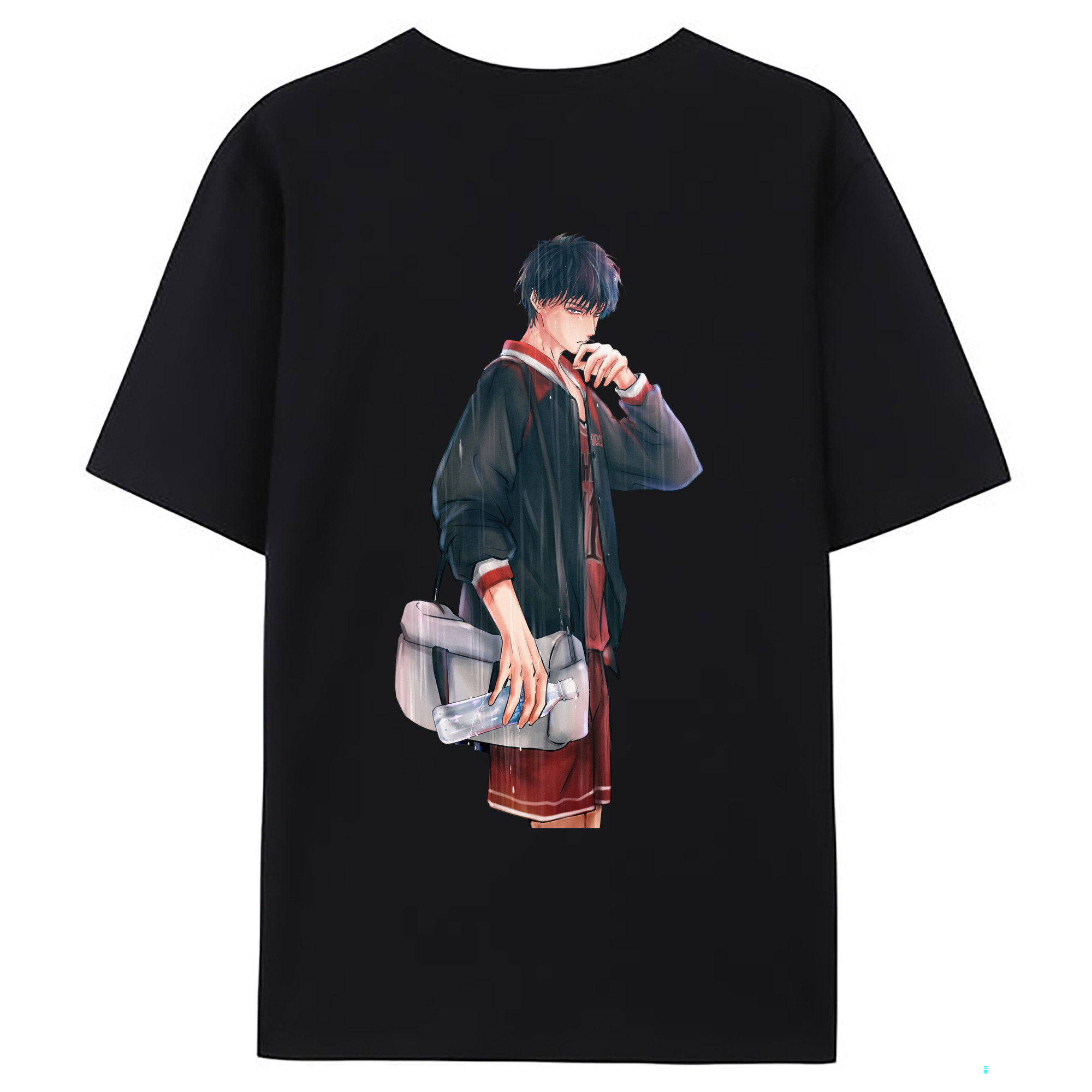 （画像用） SLAM DUNK／スラムダンク 綿100％ メンズ半袖Tシャツ（バックプリント） 通気性