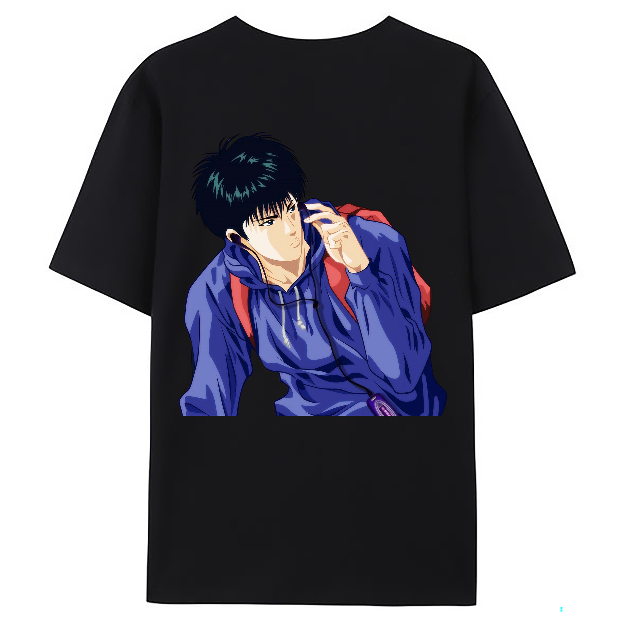 （画像用） SLAM DUNK／スラムダンク 綿100％ メンズ半袖Tシャツ（バックプリント） 通気性
