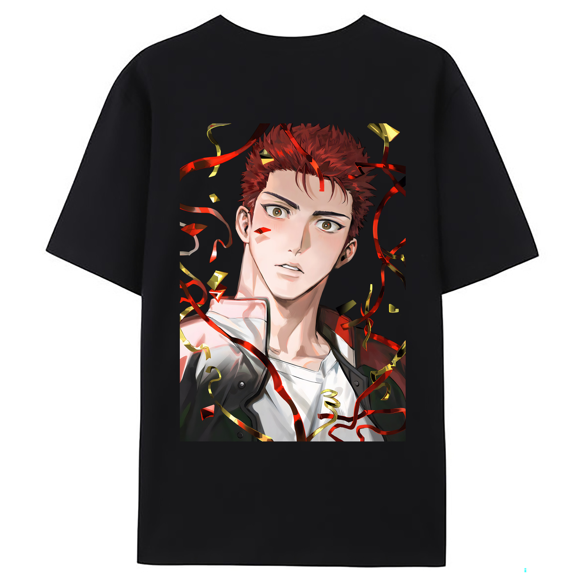 （画像用） SLAM DUNK／スラムダンク 綿100％ メンズ半袖Tシャツ（バックプリント） 通気性