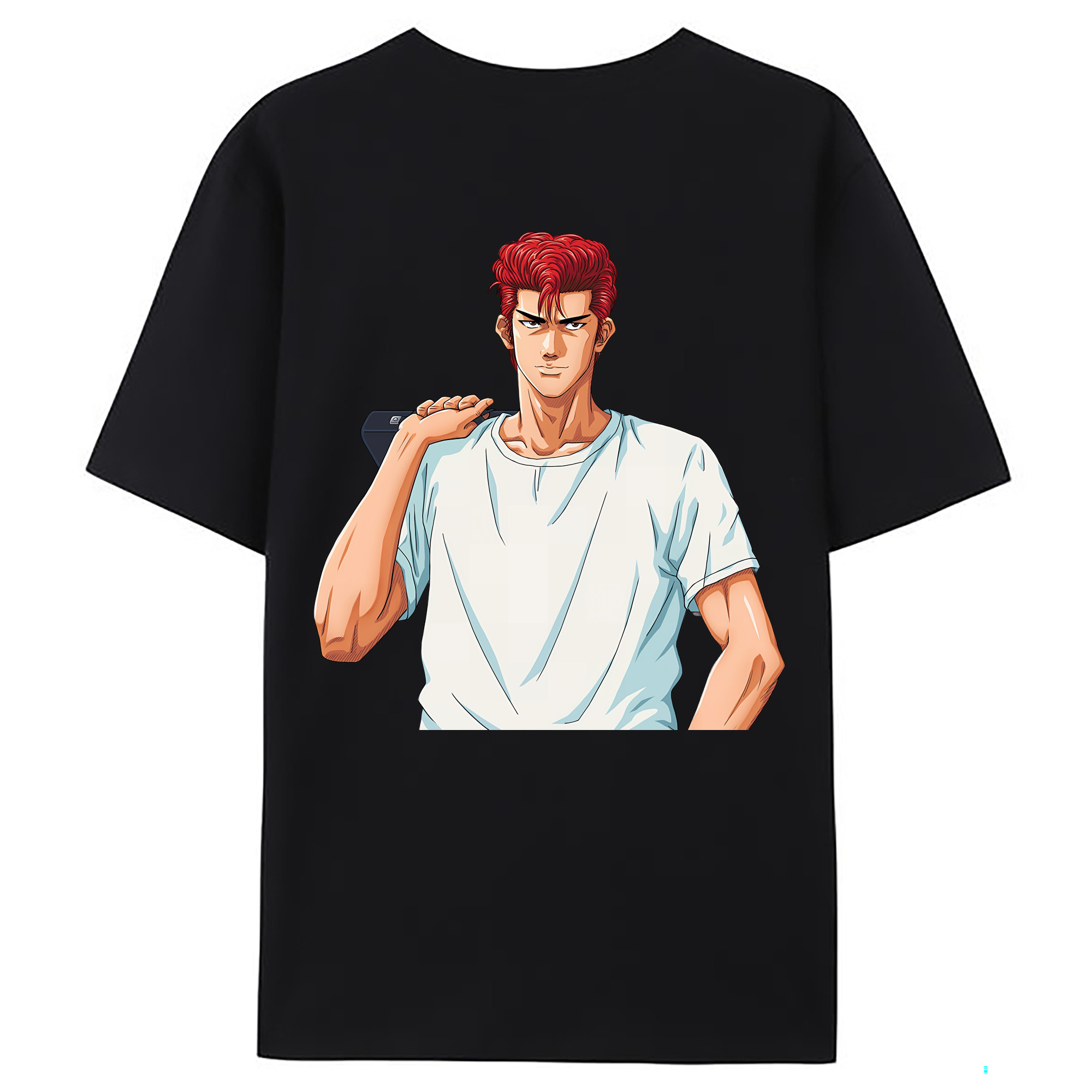 （画像用） SLAM DUNK／スラムダンク 綿100％ メンズ半袖Tシャツ（バックプリント） 通気性