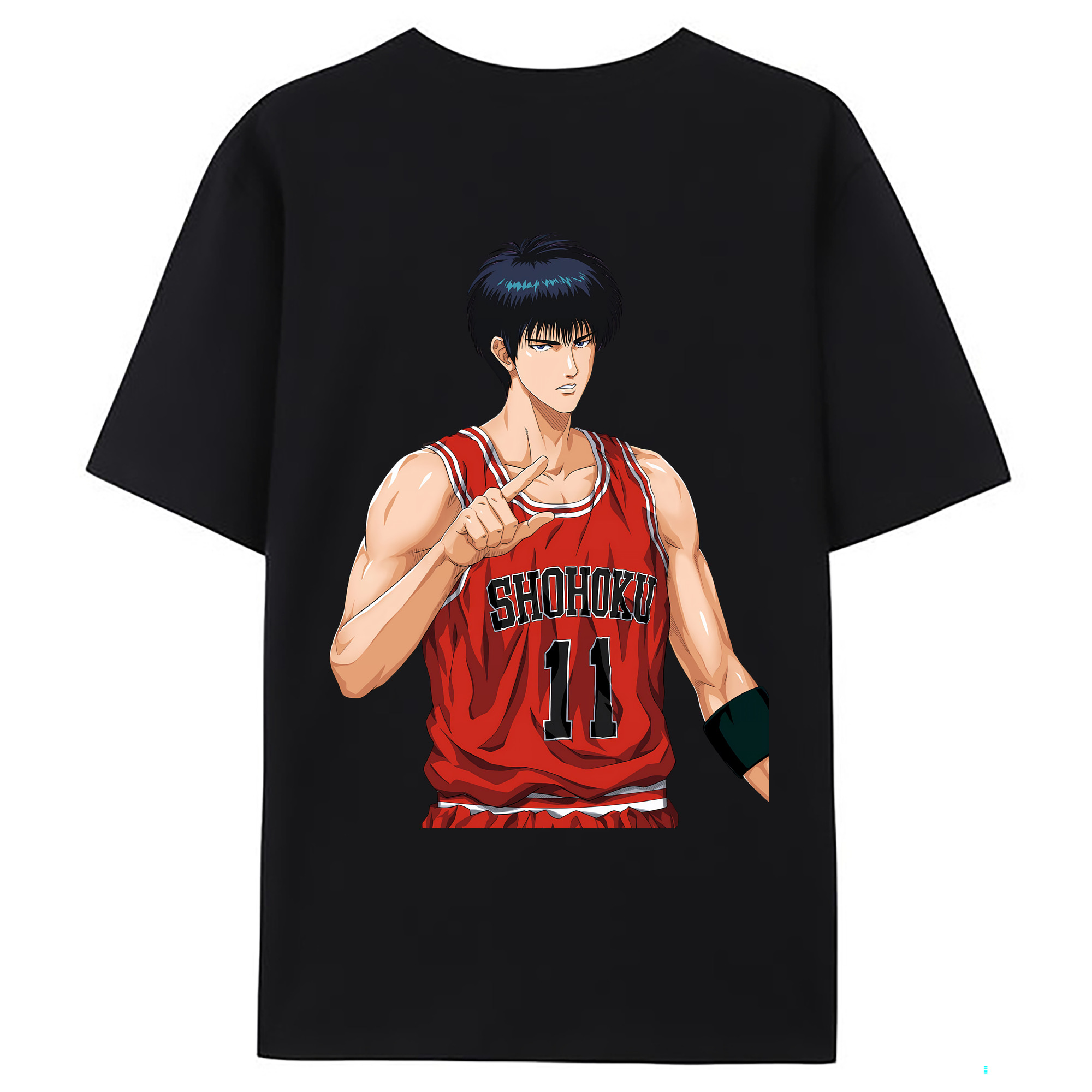 （画像用） SLAM DUNK／スラムダンク 綿100％ メンズ半袖Tシャツ（バックプリント） 通気性