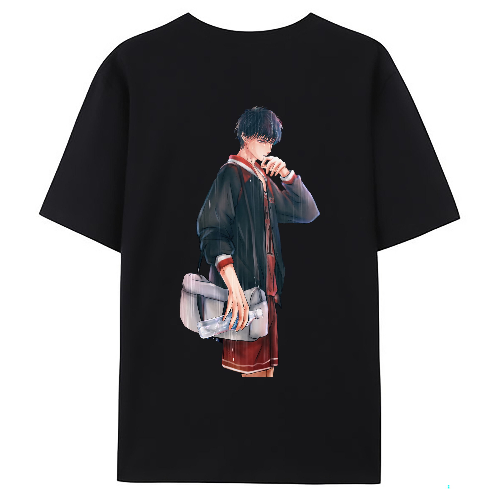 （画像用） SLAM DUNK／スラムダンク 綿100％ メンズ半袖Tシャツ（バックプリント） 通気性