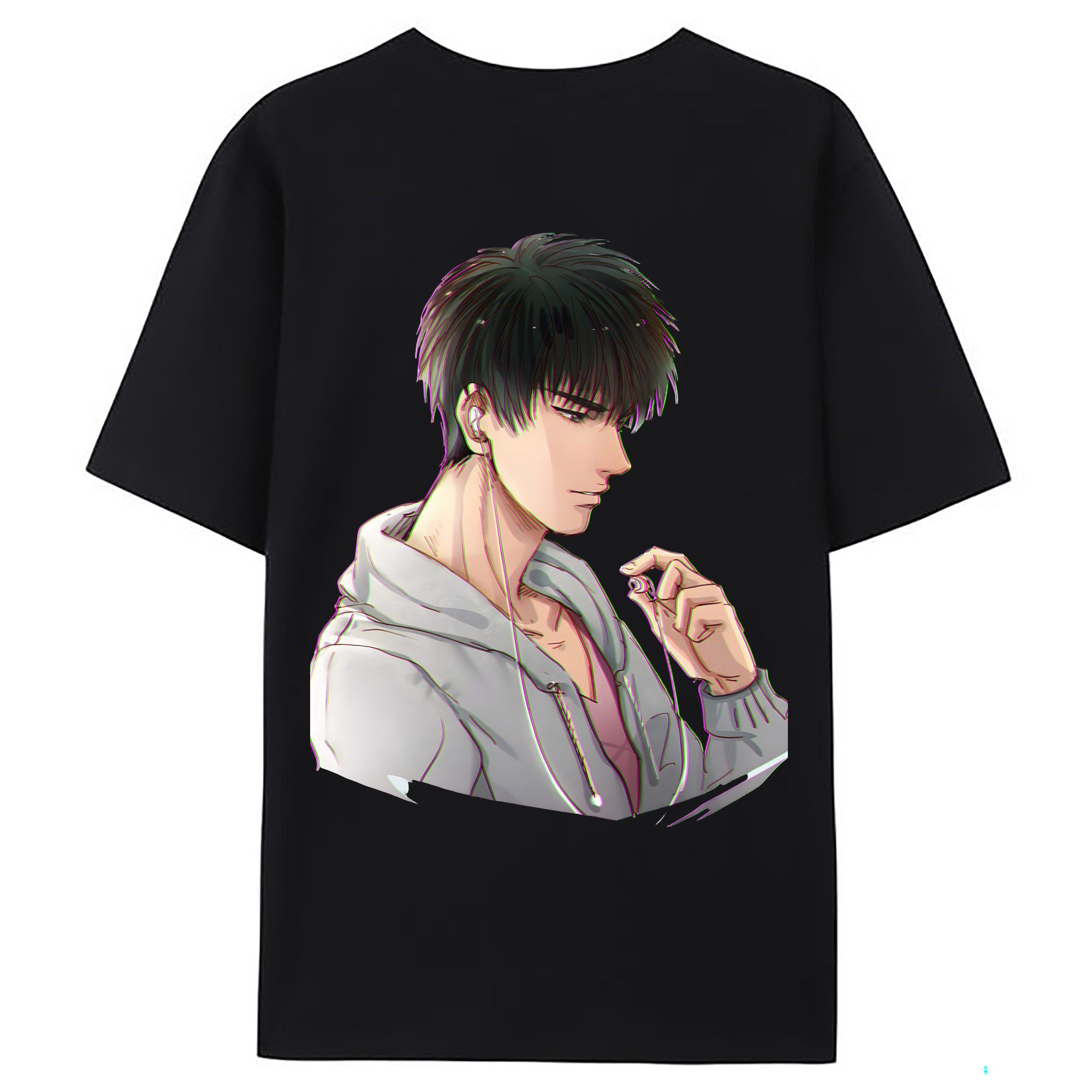（画像用） SLAM DUNK／スラムダンク 綿100％ メンズ半袖Tシャツ（バックプリント） 通気性