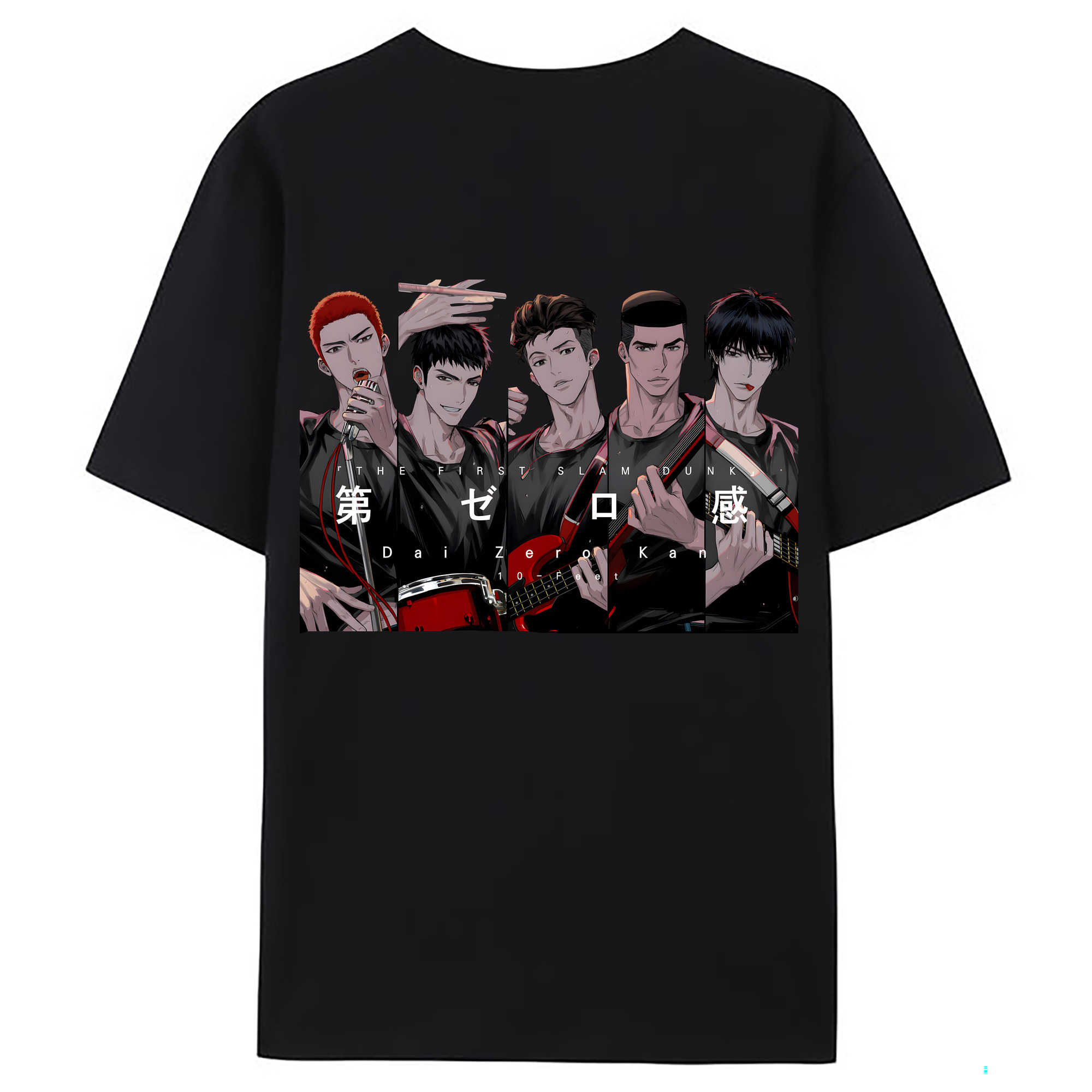（画像用） SLAM DUNK／スラムダンク 綿100％ メンズ半袖Tシャツ（バックプリント） 通気性