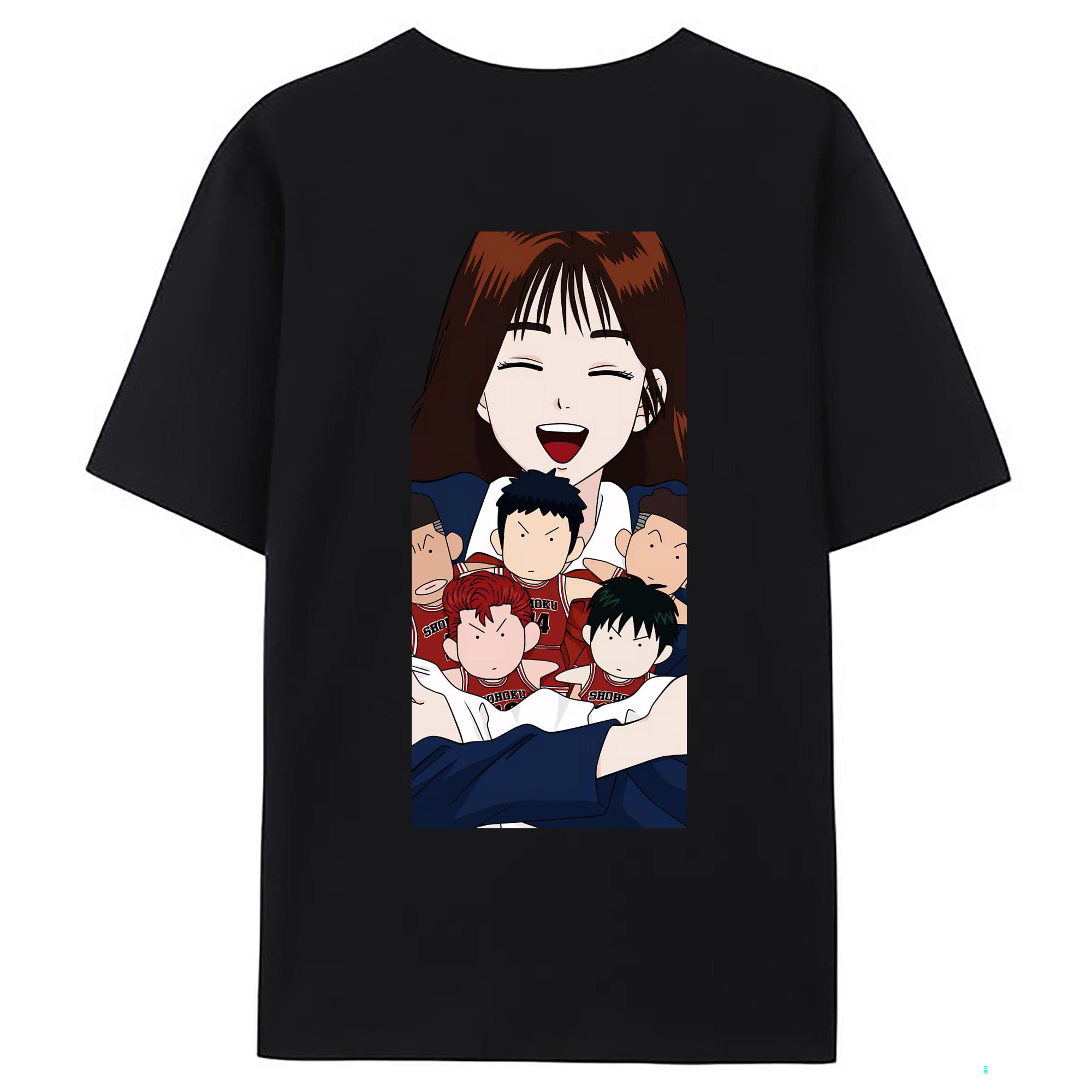 （画像用） SLAM DUNK／スラムダンク 綿100％ メンズ半袖Tシャツ（バックプリント） 通気性