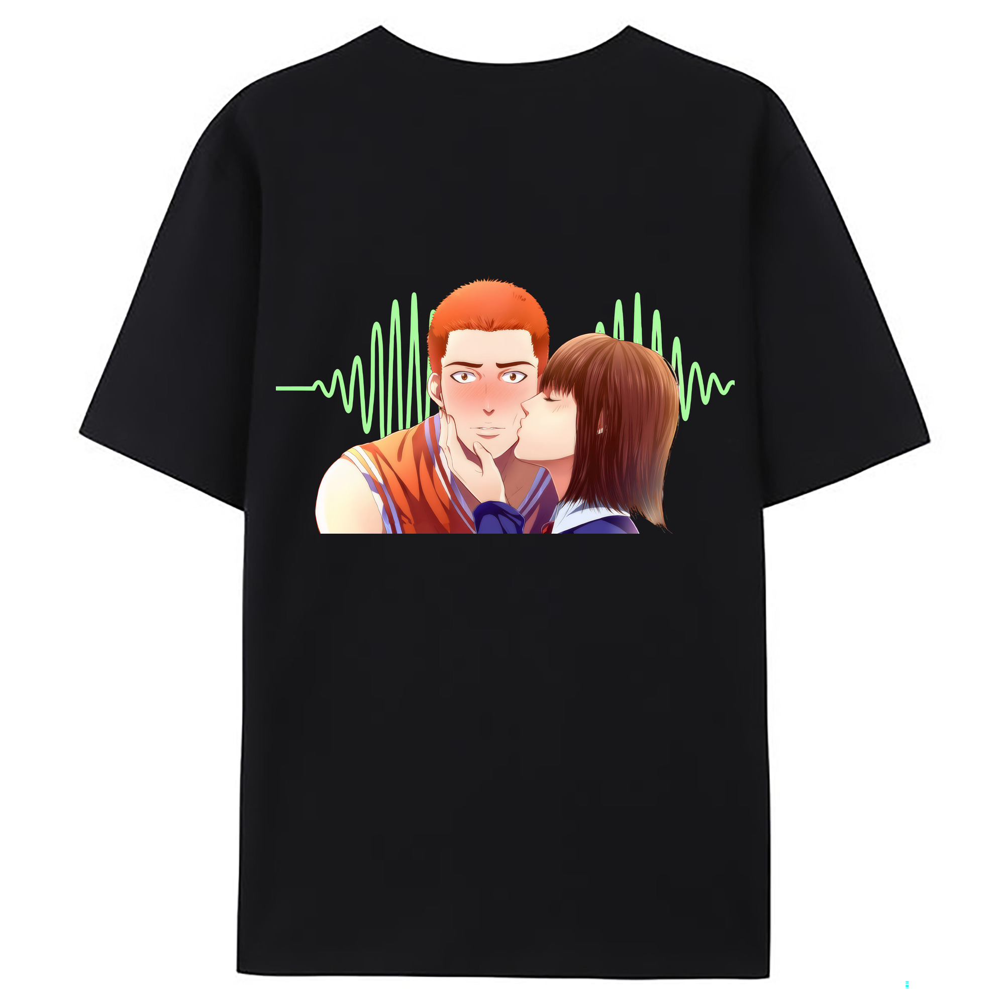 （画像用） SLAM DUNK／スラムダンク 綿100％ メンズ半袖Tシャツ（バックプリント） 通気性