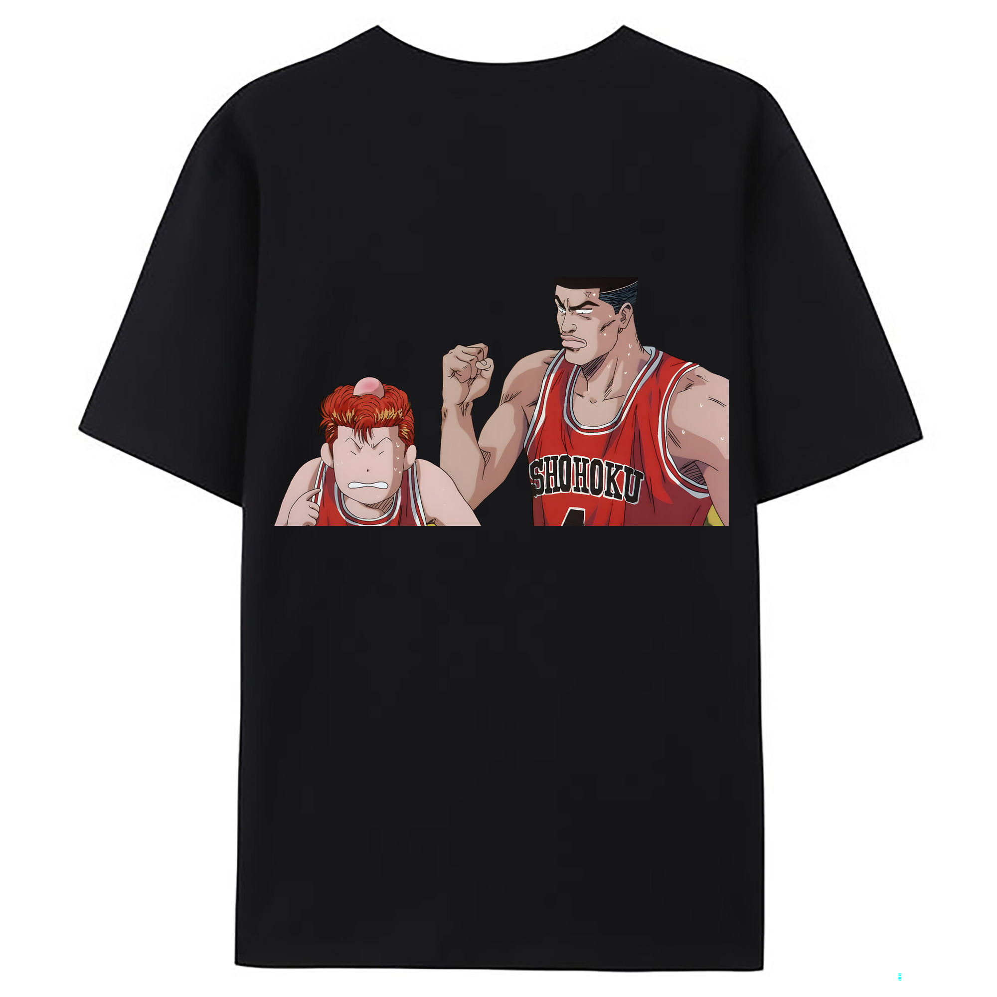 （画像用） SLAM DUNK／スラムダンク 綿100％ メンズ半袖Tシャツ（バックプリント） 通気性