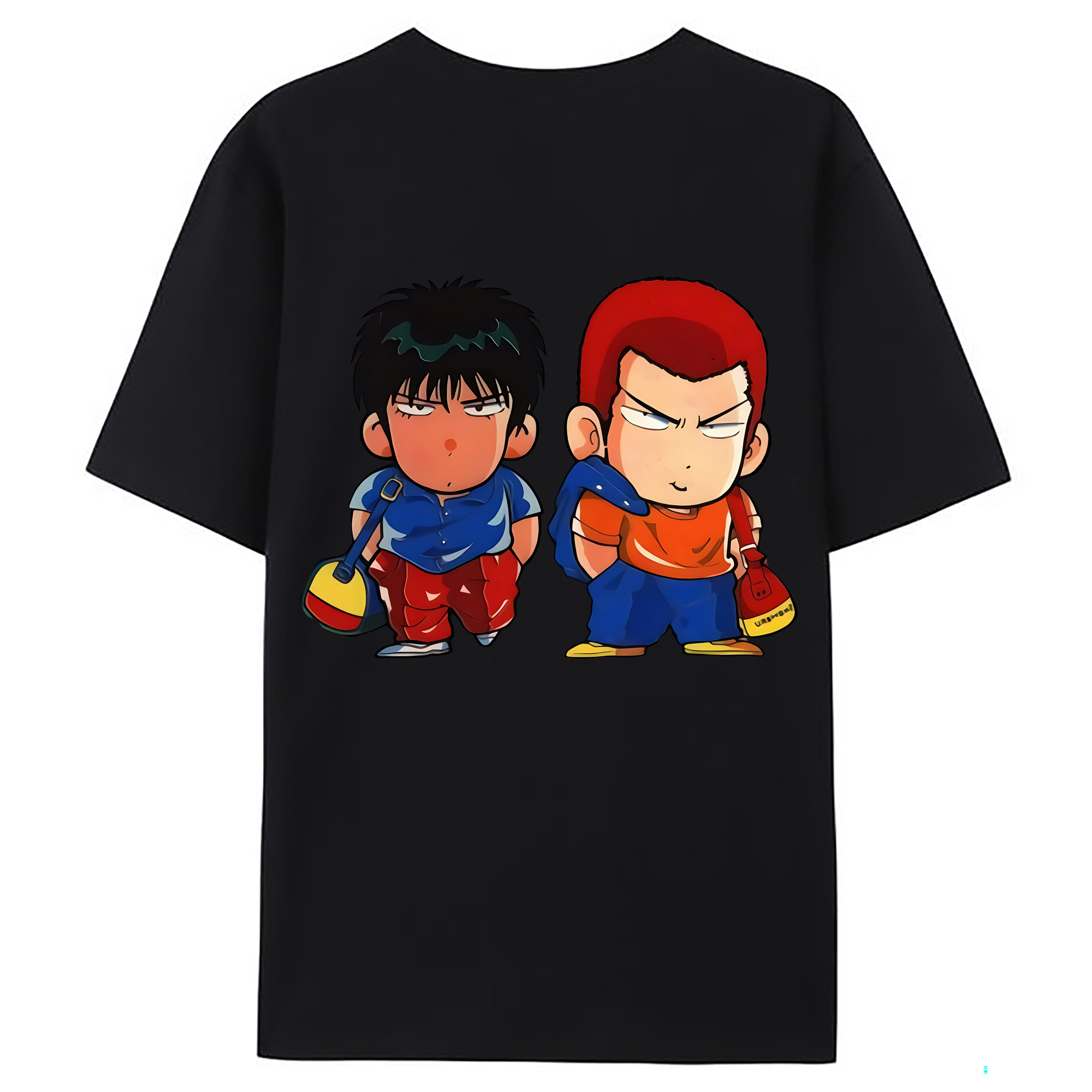（画像用） SLAM DUNK／スラムダンク 綿100％ メンズ半袖Tシャツ（バックプリント） 通気性