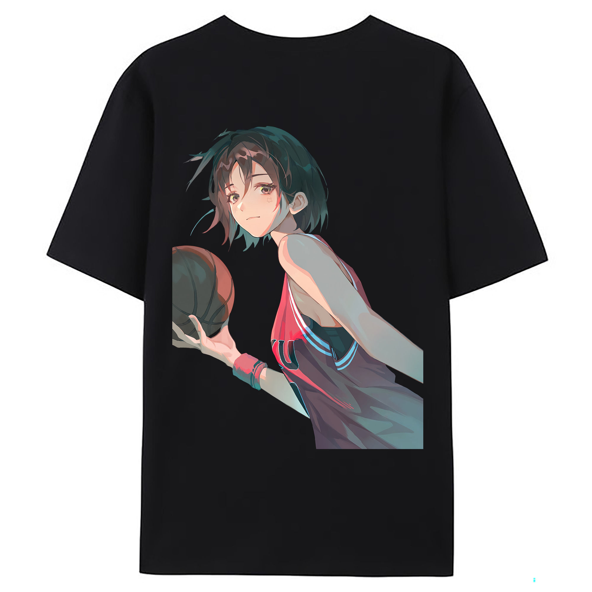 （画像用） SLAM DUNK／スラムダンク 綿100％ メンズ半袖Tシャツ（バックプリント） 通気性