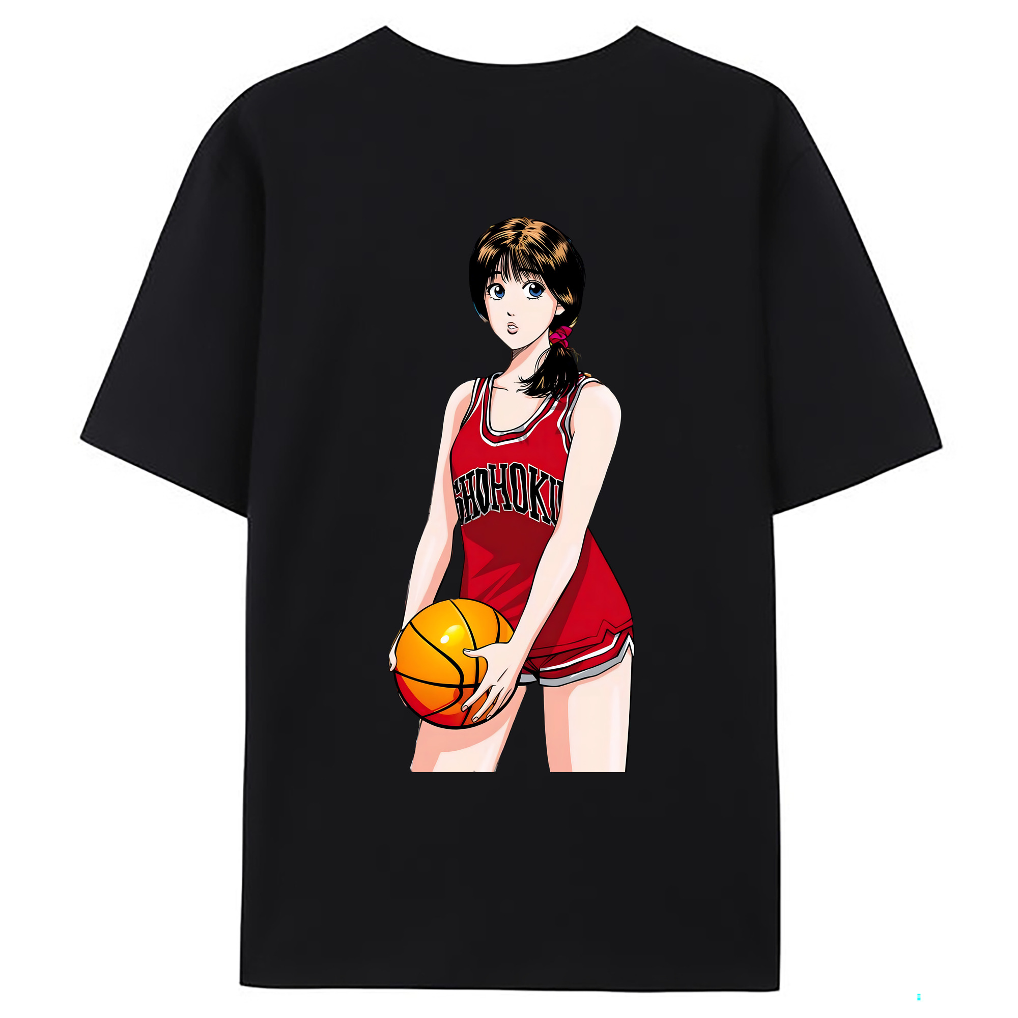 （画像用） SLAM DUNK／スラムダンク 綿100％ メンズ半袖Tシャツ（バックプリント） 通気性