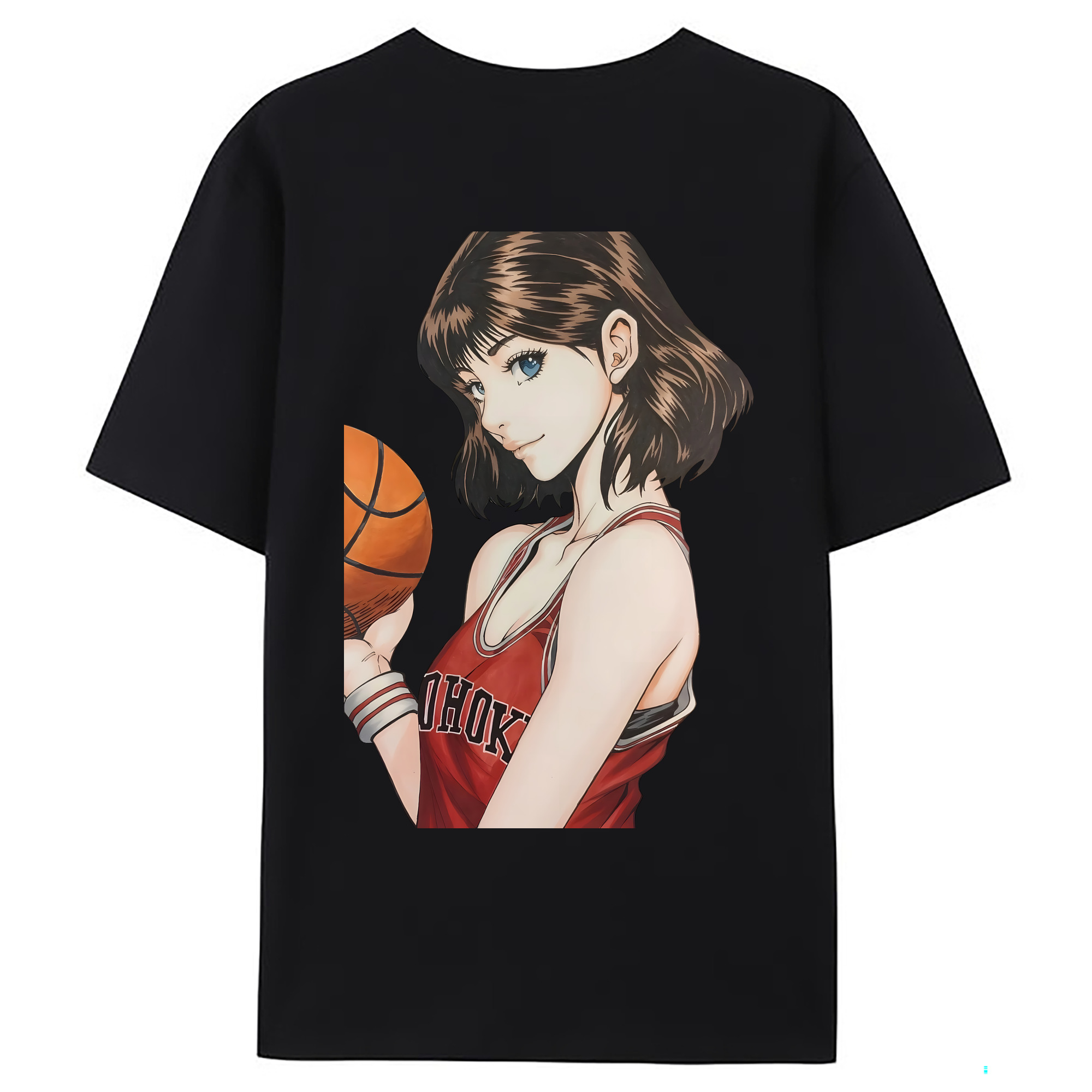 （画像用） SLAM DUNK／スラムダンク 綿100％ メンズ半袖Tシャツ（バックプリント） 通気性