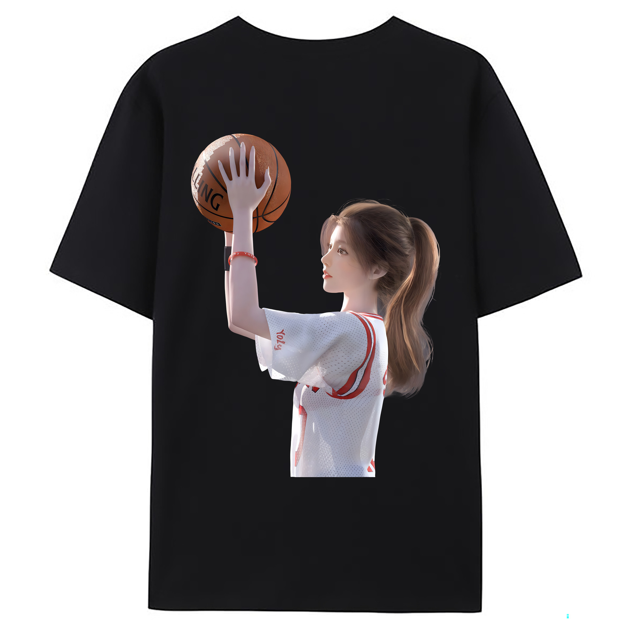 （画像用） SLAM DUNK／スラムダンク 綿100％ メンズ半袖Tシャツ（バックプリント） 通気性