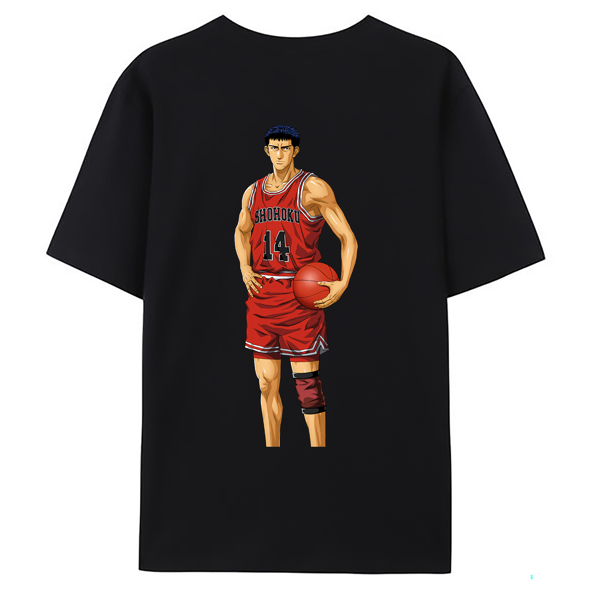 （画像用） SLAM DUNK／スラムダンク 綿100％ メンズ半袖Tシャツ（バックプリント） 通気性