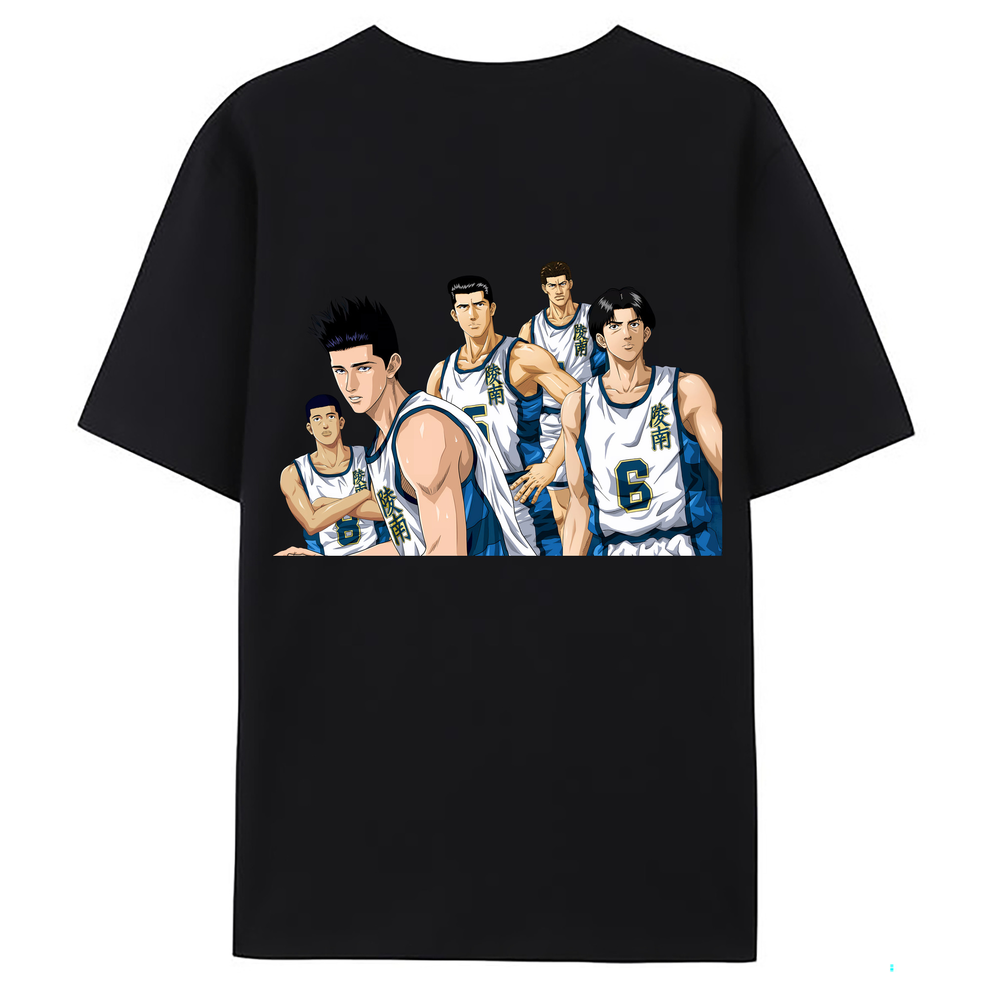 （画像用） SLAM DUNK／スラムダンク 綿100％ メンズ半袖Tシャツ（バックプリント） 通気性