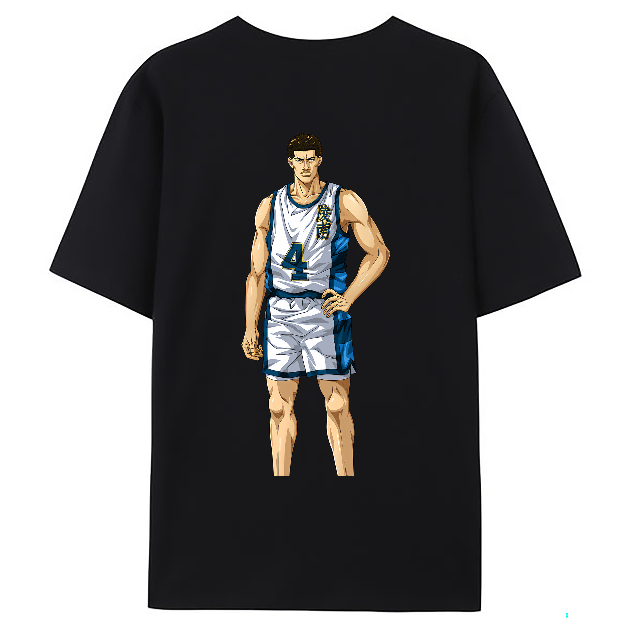 （画像用） SLAM DUNK／スラムダンク 綿100％ メンズ半袖Tシャツ（バックプリント） 通気性