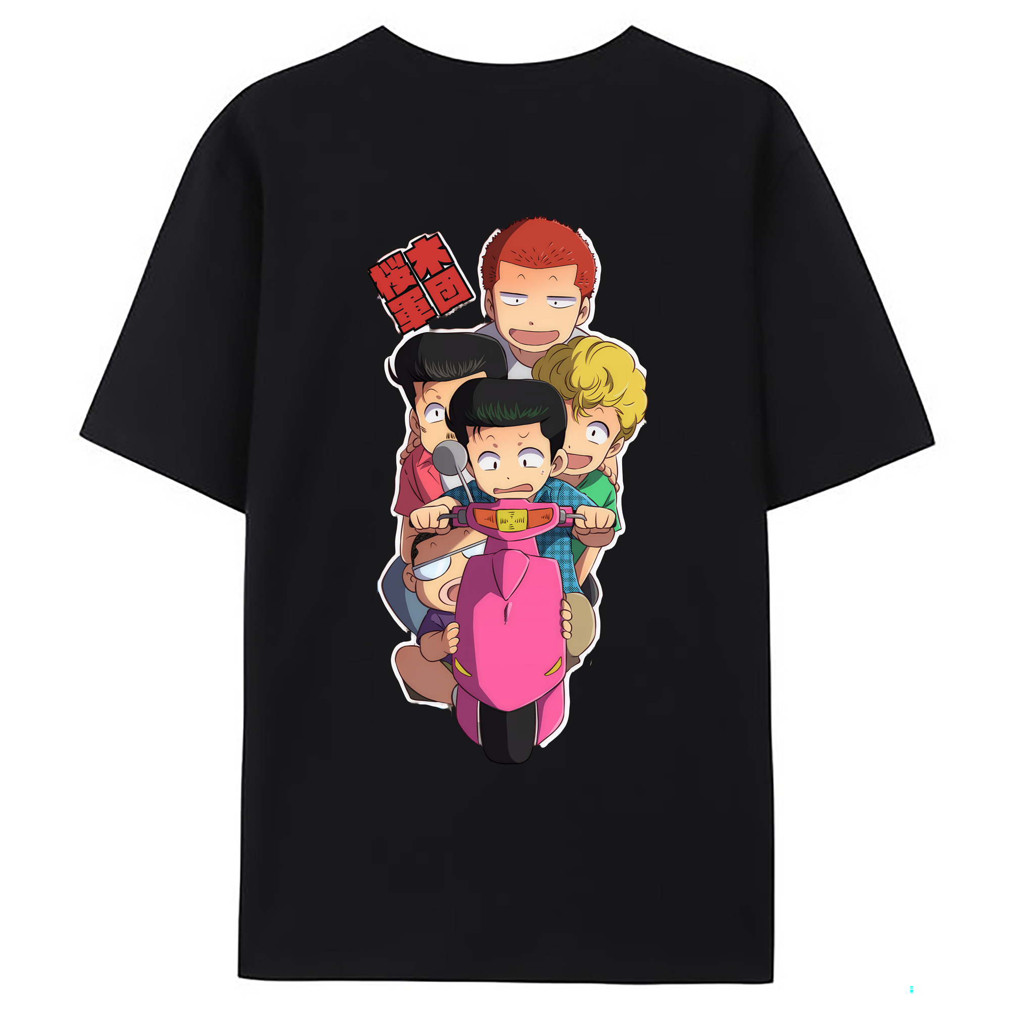（画像用） SLAM DUNK／スラムダンク 綿100％ メンズ半袖Tシャツ（バックプリント） 通気性