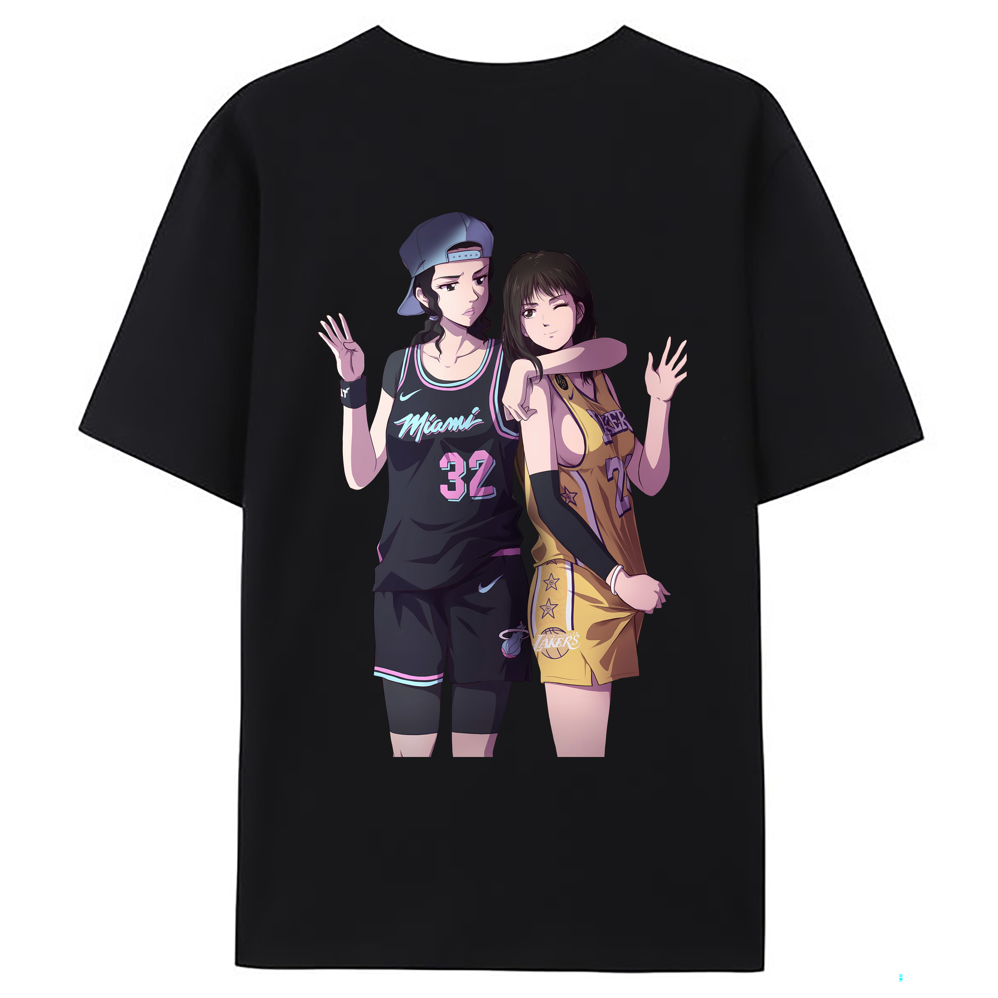 （画像用） SLAM DUNK／スラムダンク 綿100％ メンズ半袖Tシャツ（バックプリント） 通気性