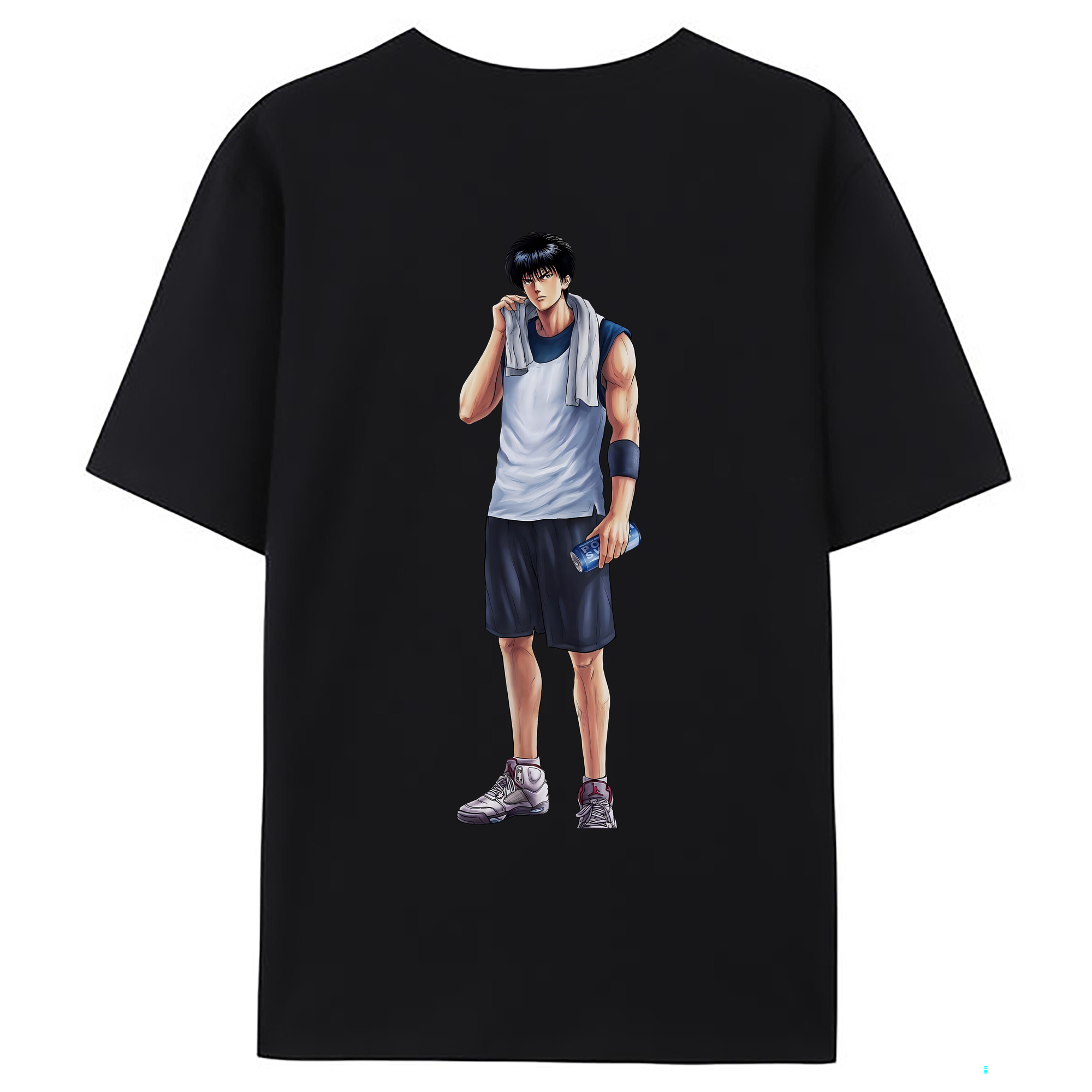 （画像用） SLAM DUNK／スラムダンク 綿100％ メンズ半袖Tシャツ（バックプリント） 通気性