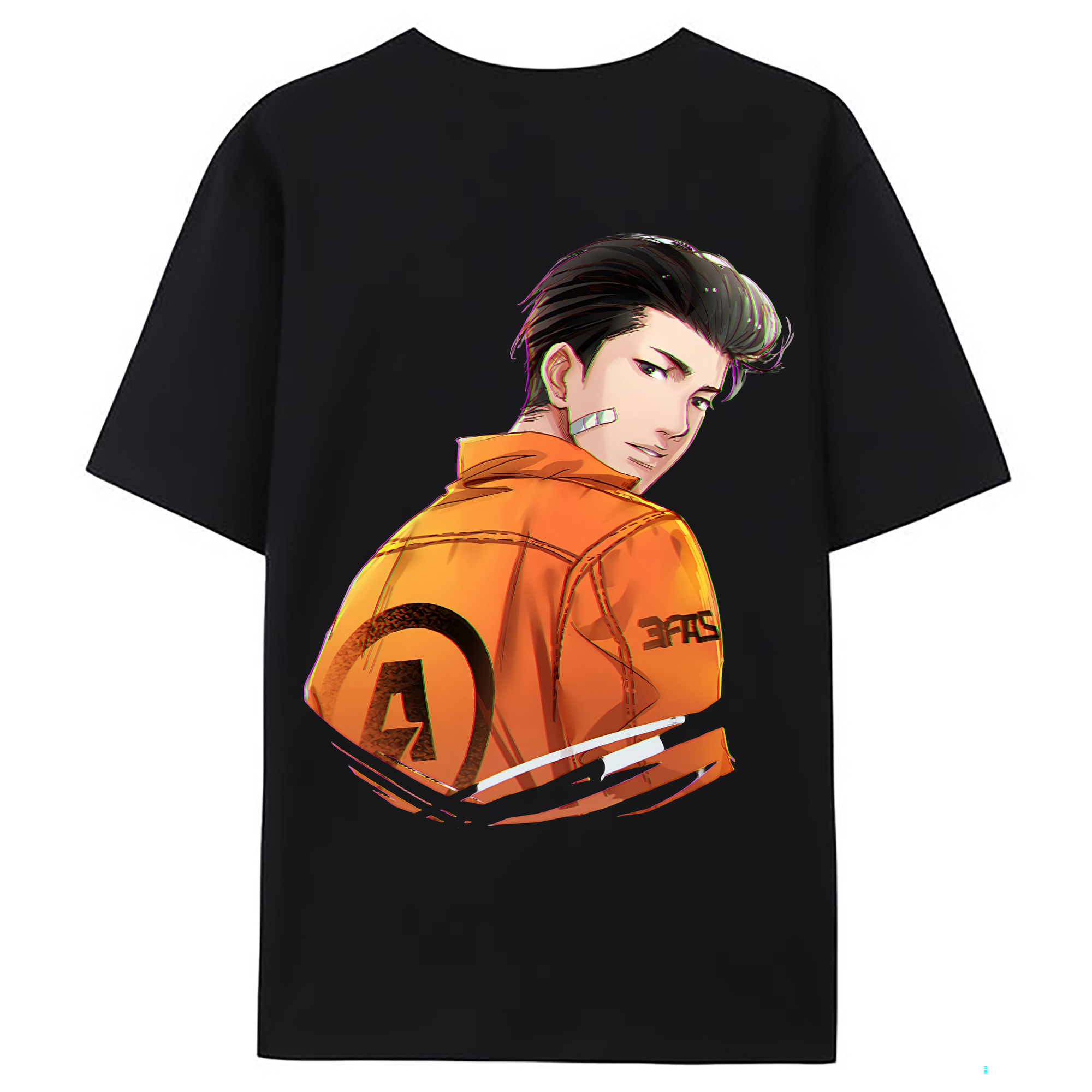 （画像用） SLAM DUNK／スラムダンク 綿100％ メンズ半袖Tシャツ（バックプリント） 通気性