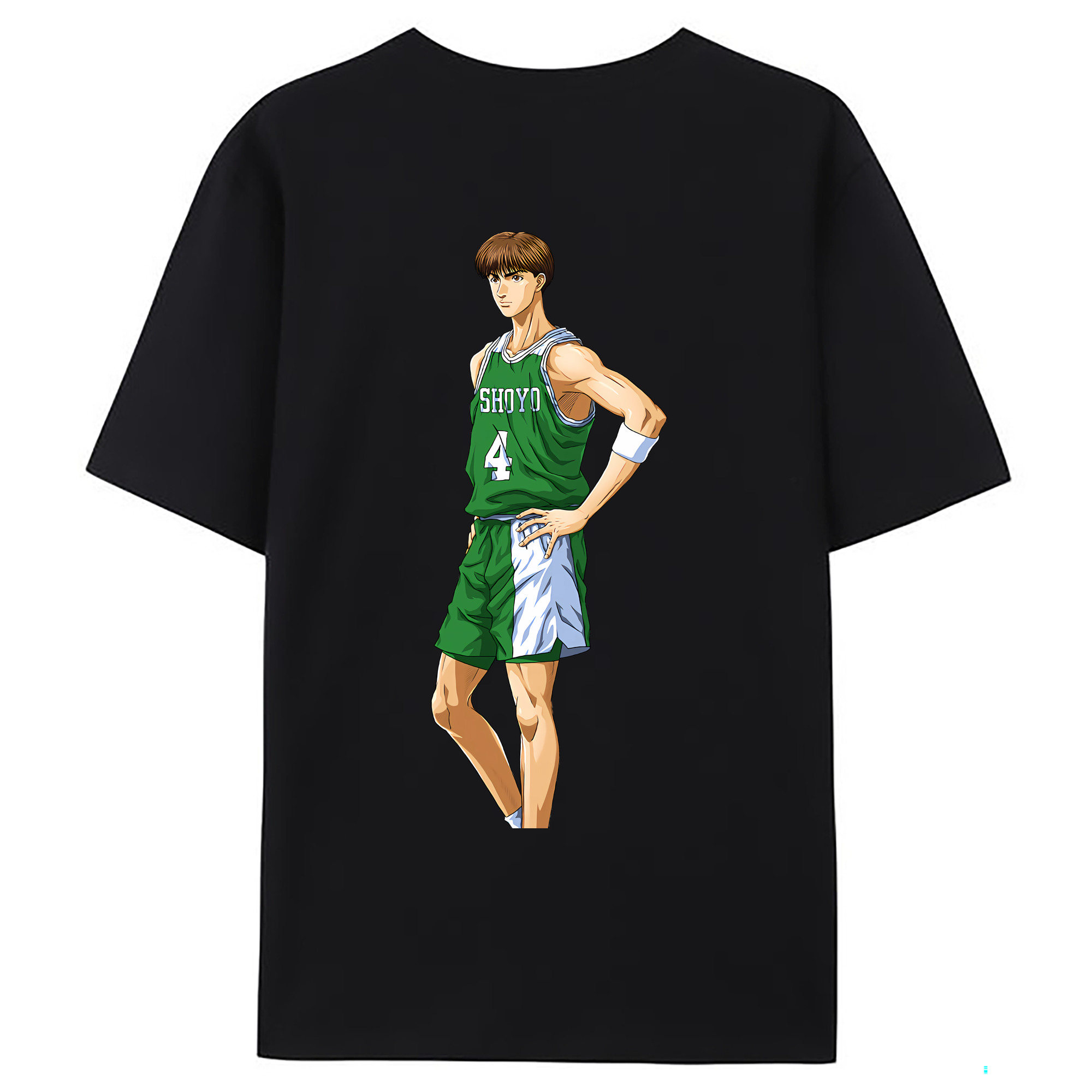 （画像用） SLAM DUNK／スラムダンク 綿100％ メンズ半袖Tシャツ（バックプリント） 通気性