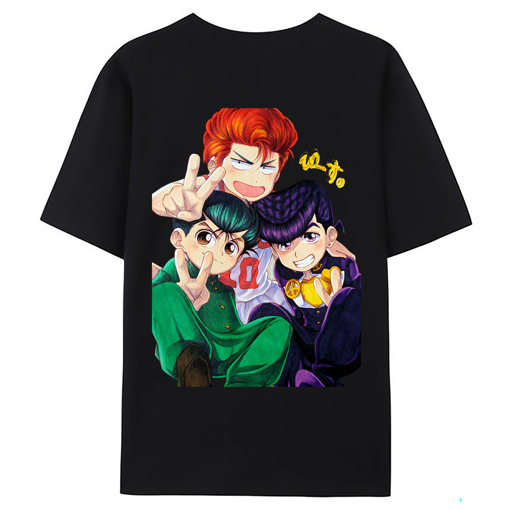 （画像用） SLAM DUNK／スラムダンク 綿100％ メンズ半袖Tシャツ（バックプリント） 通気性