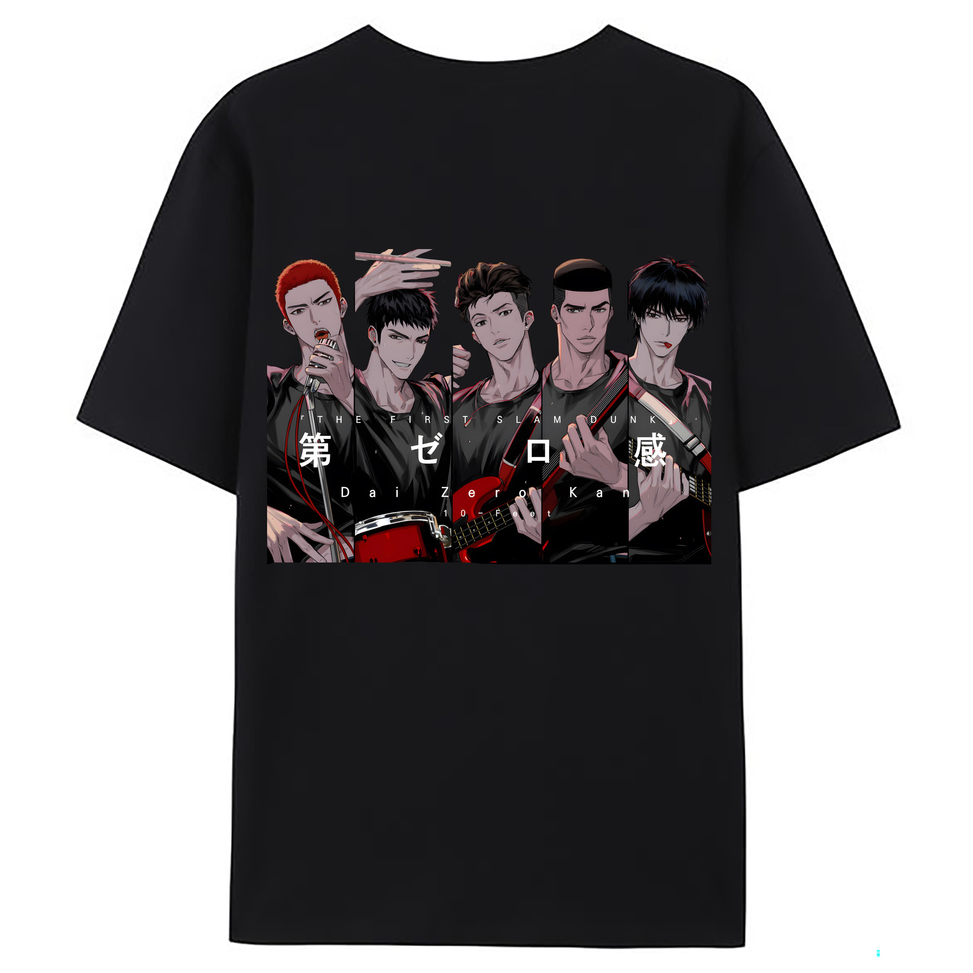 （画像用） SLAM DUNK／スラムダンク 綿100％ メンズ半袖Tシャツ（バックプリント） 通気性