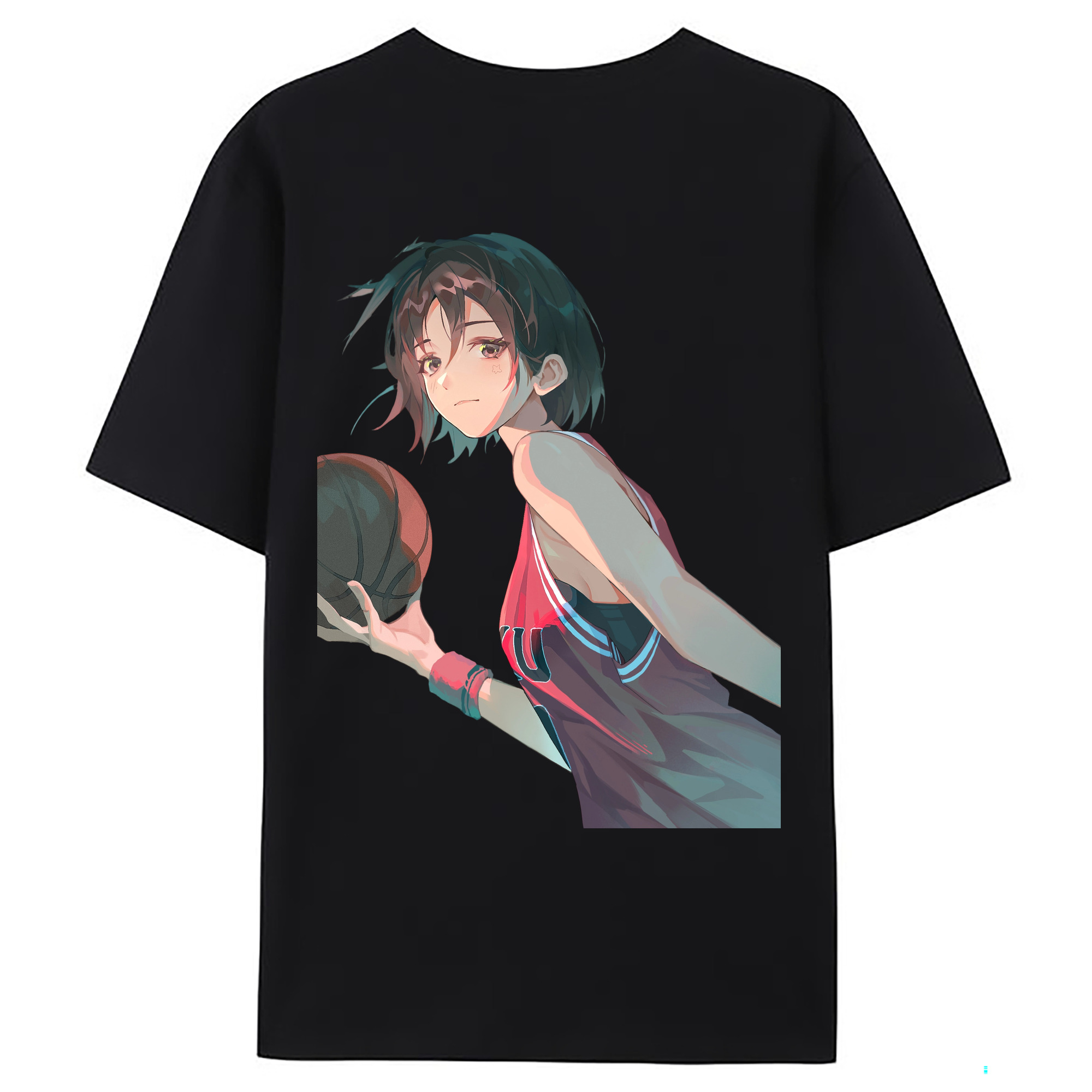 （画像用） SLAM DUNK／スラムダンク 綿100％ メンズ半袖Tシャツ（バックプリント） 通気性