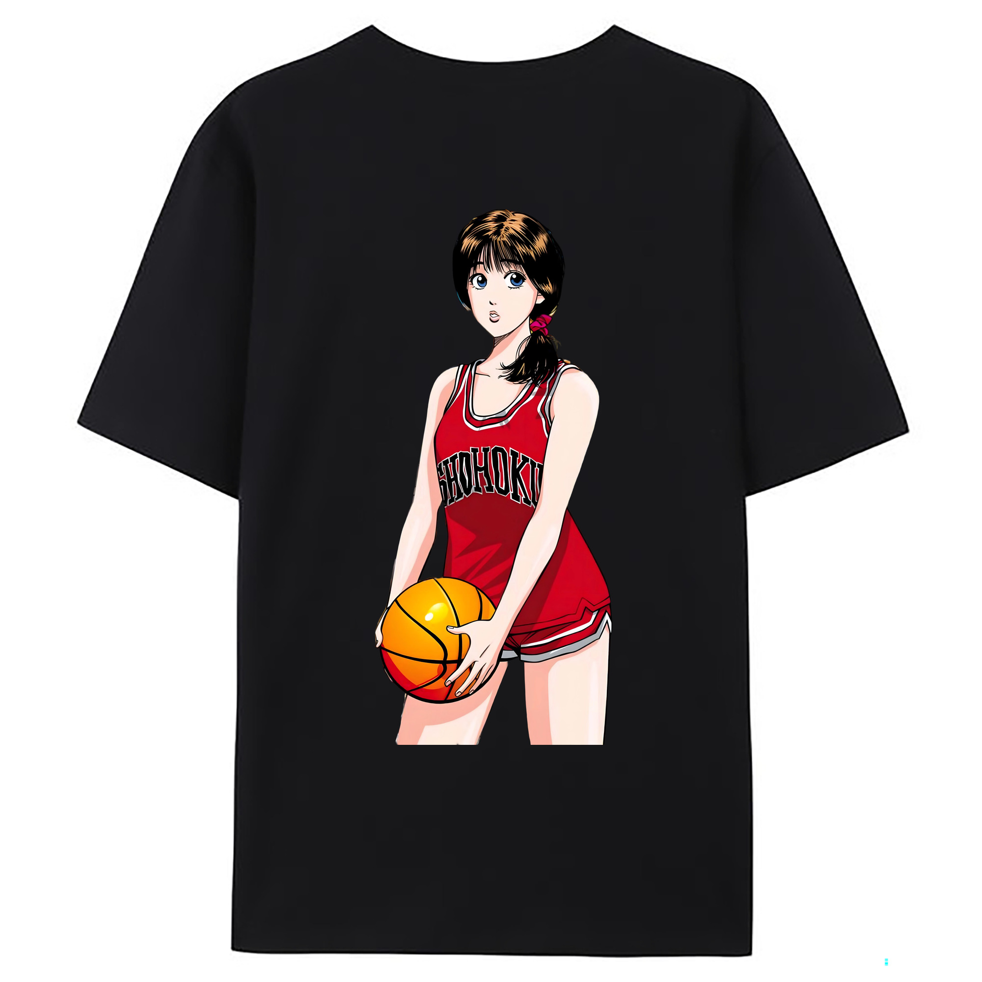 （画像用） SLAM DUNK／スラムダンク 綿100％ メンズ半袖Tシャツ（バックプリント） 通気性