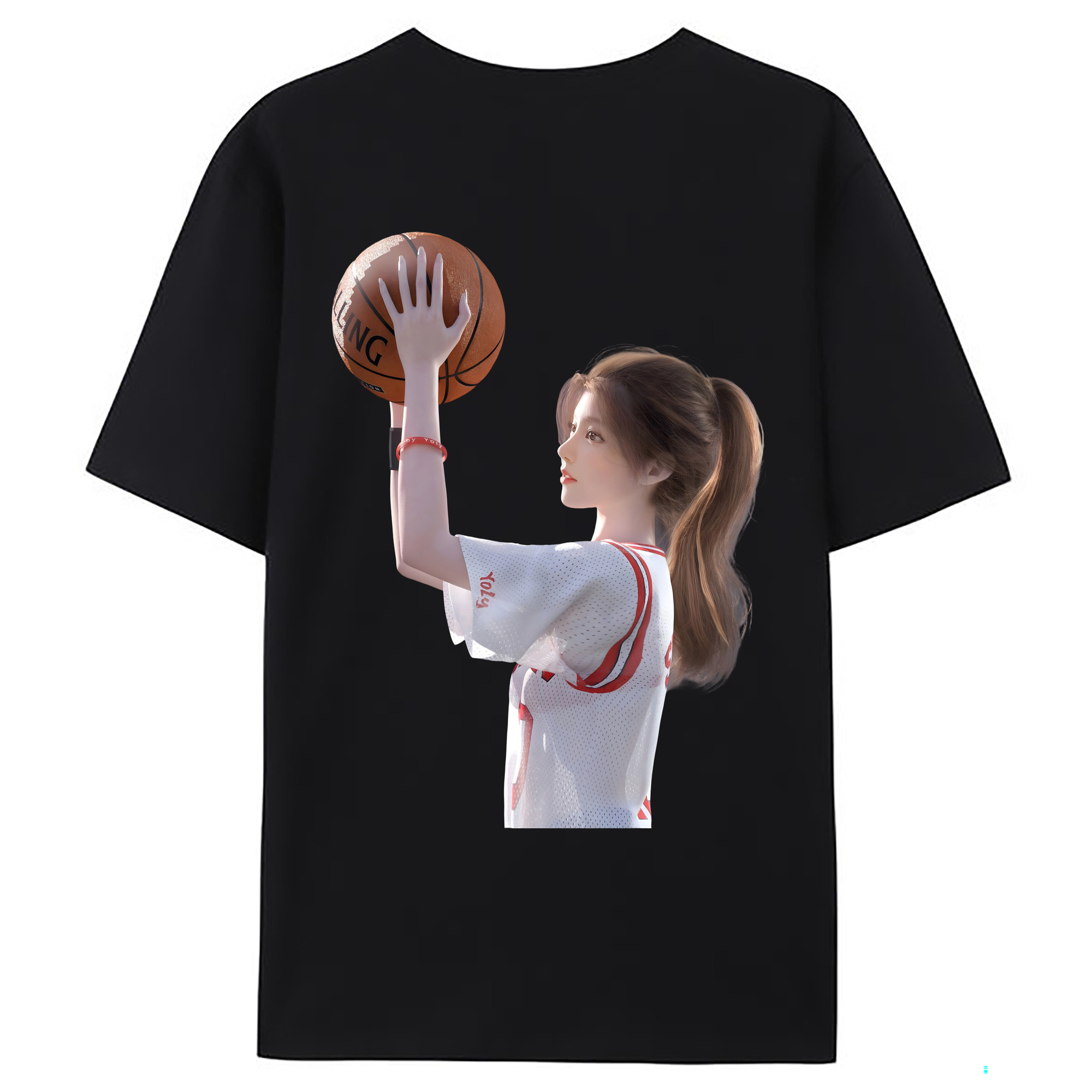（画像用） SLAM DUNK／スラムダンク 綿100％ メンズ半袖Tシャツ（バックプリント） 通気性