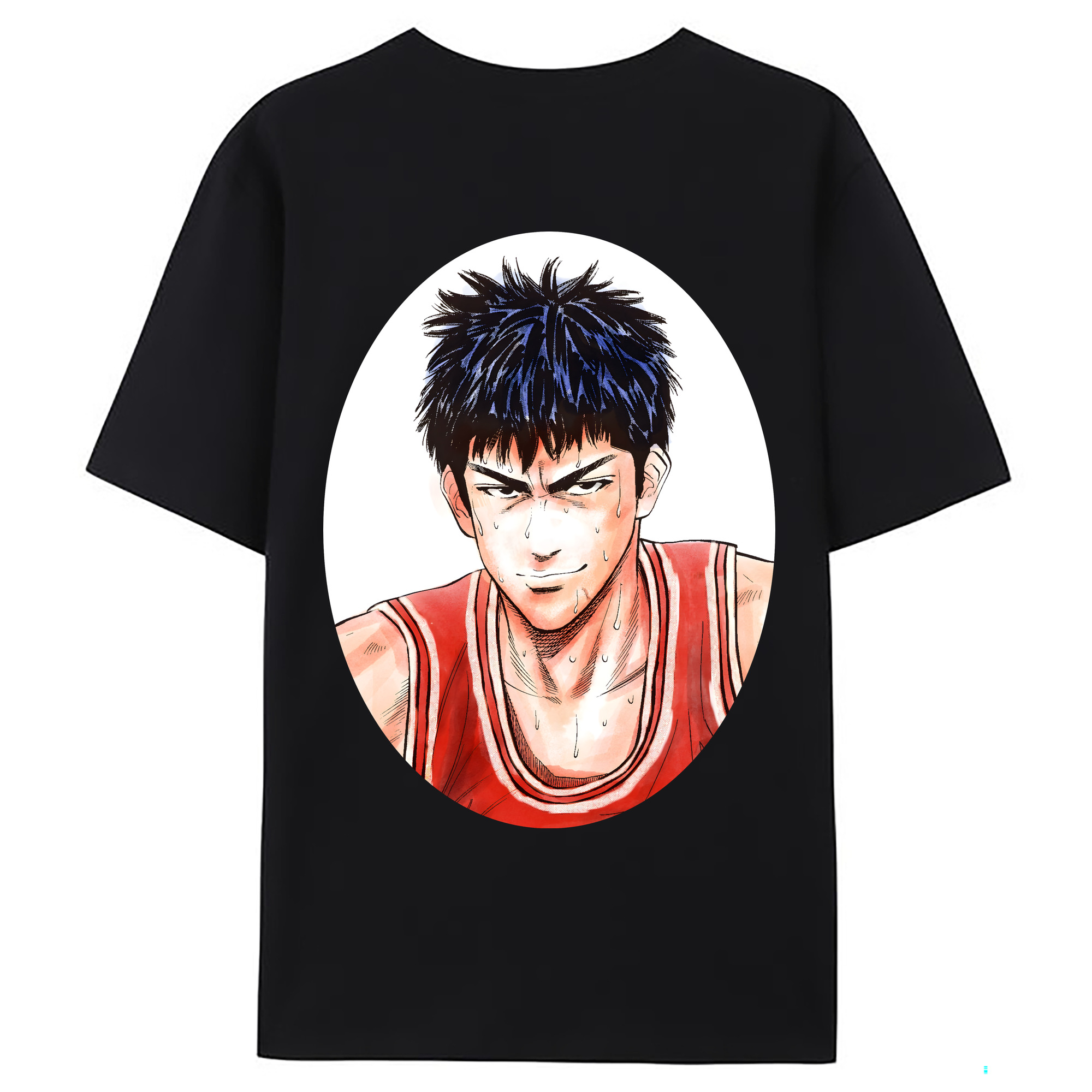 （画像用） SLAM DUNK／スラムダンク 綿100％ メンズ半袖Tシャツ（バックプリント） 通気性