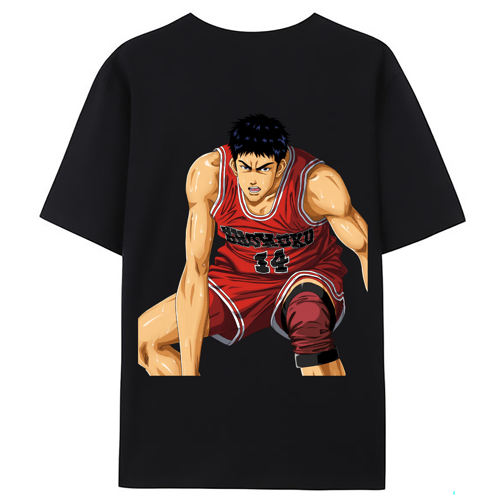 （画像用） SLAM DUNK／スラムダンク 綿100％ メンズ半袖Tシャツ（バックプリント） 通気性