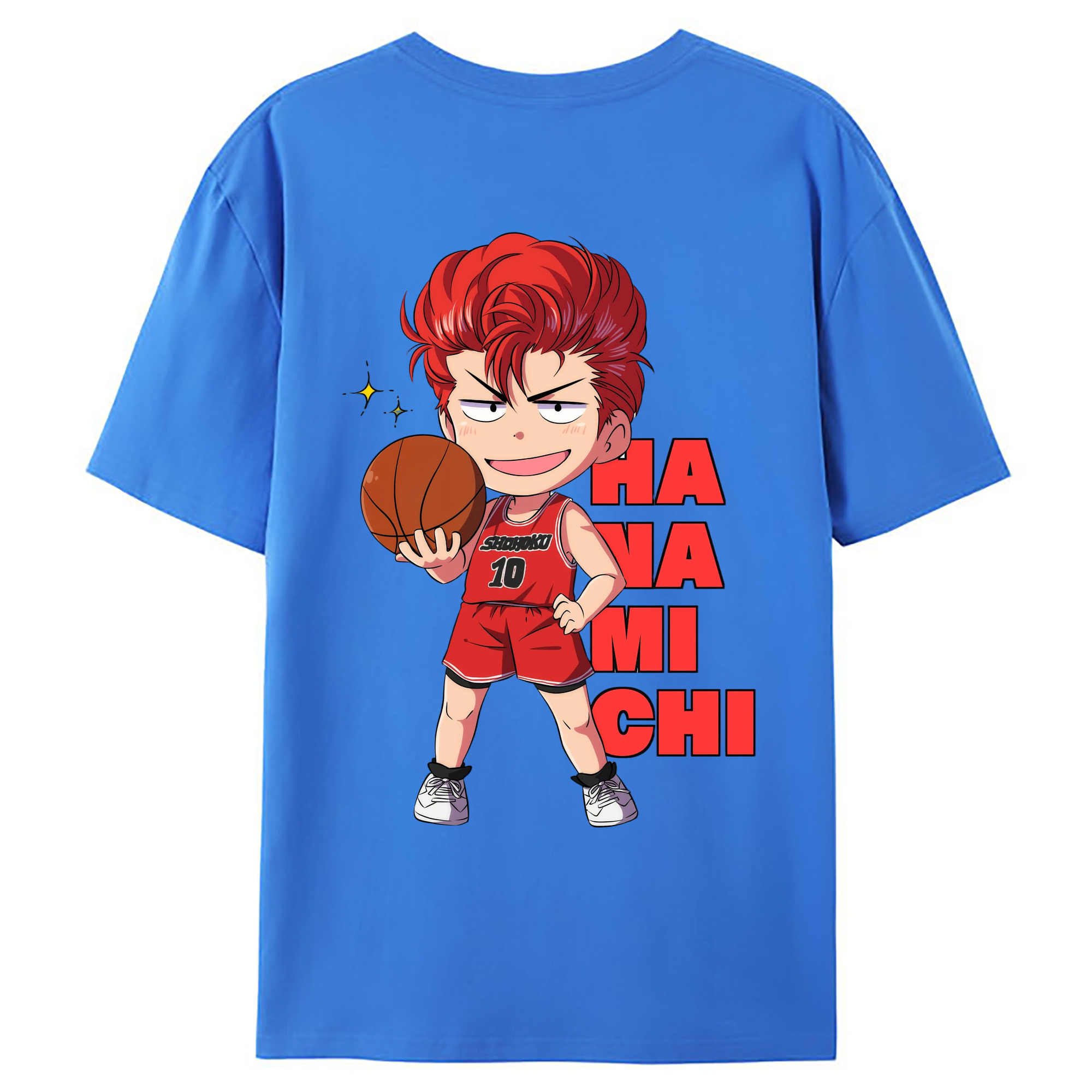 （画像用） SLAM DUNK／スラムダンク 綿100％ メンズ半袖Tシャツ（バックプリント） 通気性